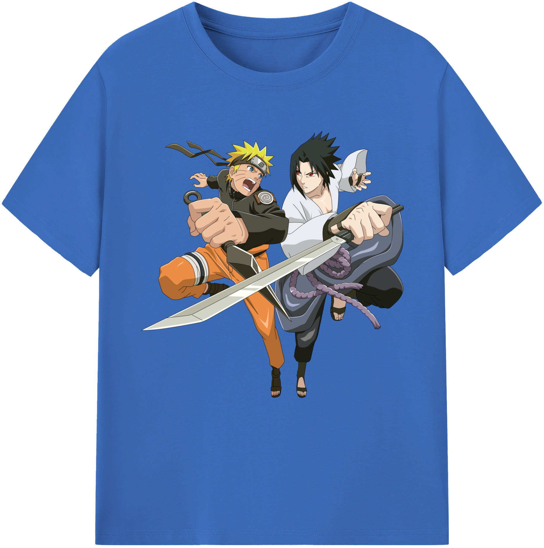 （画像用） NARUTO -ナルト- うずまき ナルト Uzumaki Naruto 綿100％半袖Tシャツ（フロントプリント）