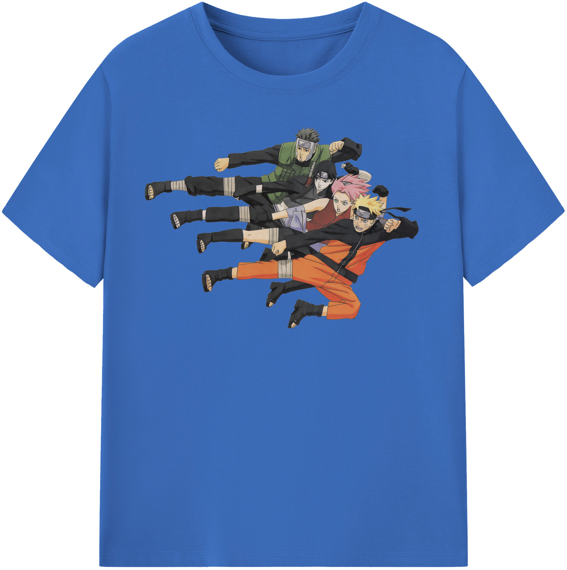 （画像用） NARUTO -ナルト- うずまき ナルト Uzumaki Naruto 綿100％半袖Tシャツ（フロントプリント）