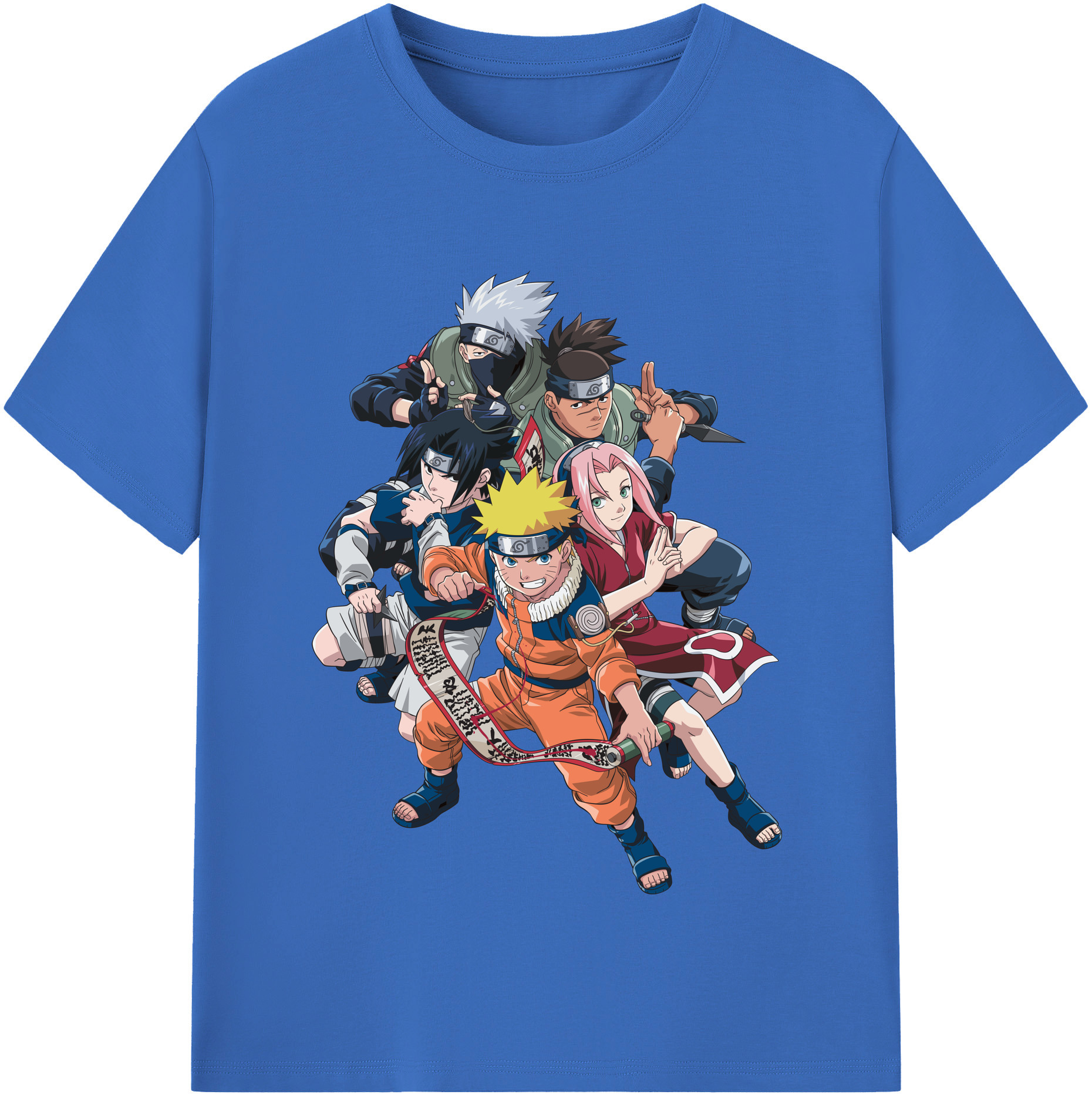 （画像用） NARUTO -ナルト- うずまき ナルト Uzumaki Naruto 綿100％半袖Tシャツ（フロントプリント）