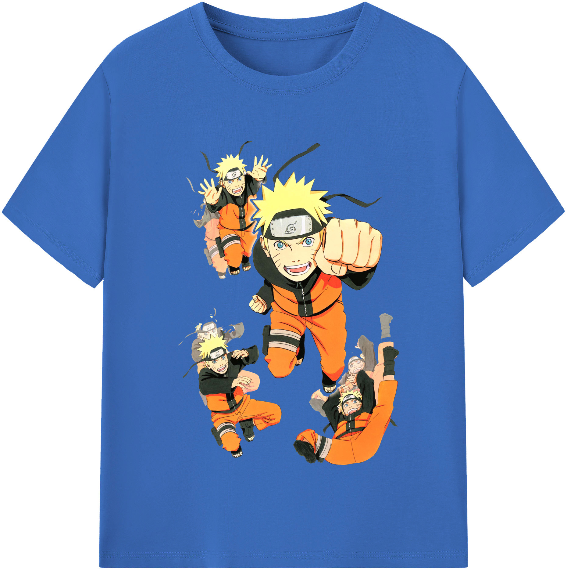 （画像用） NARUTO -ナルト- うずまき ナルト Uzumaki Naruto 綿100％半袖Tシャツ（フロントプリント）