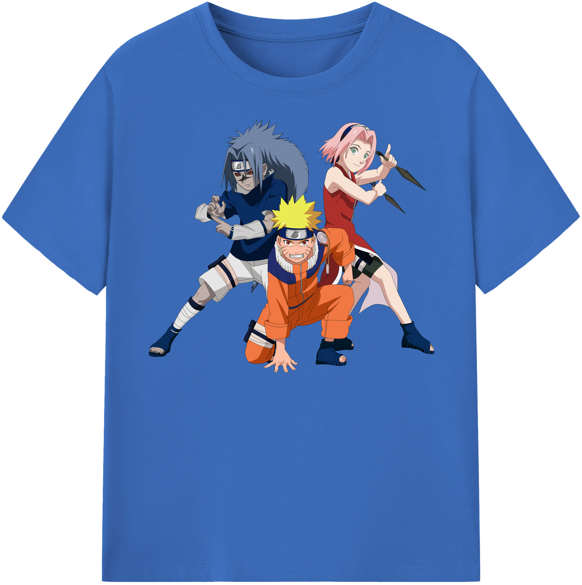 （画像用） NARUTO -ナルト- うずまき ナルト Uzumaki Naruto 綿100％半袖Tシャツ（フロントプリント）