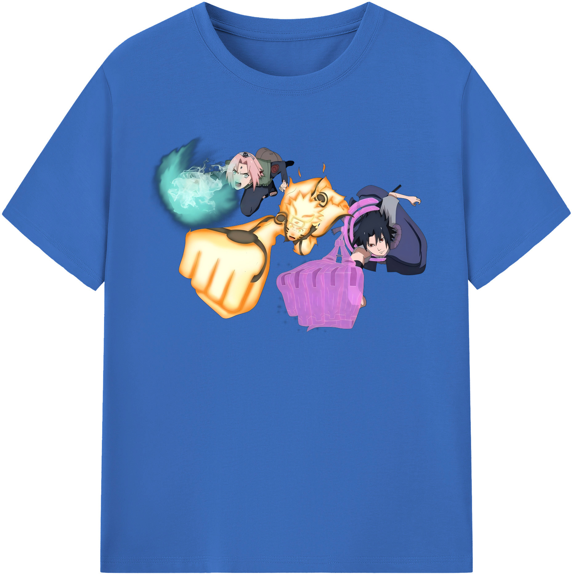 （画像用） NARUTO -ナルト- うずまき ナルト Uzumaki Naruto 綿100％半袖Tシャツ（フロントプリント）