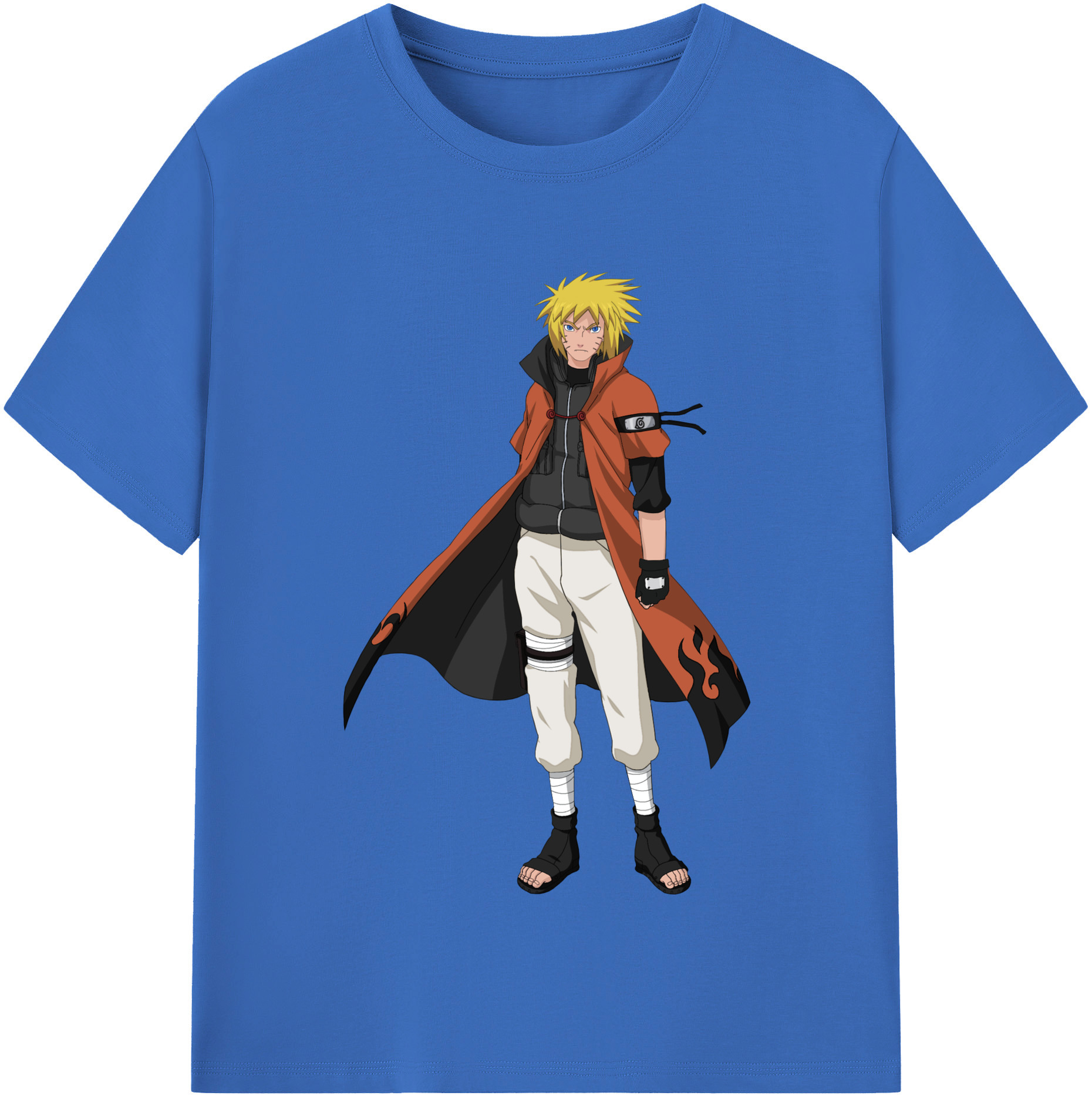 （画像用） NARUTO -ナルト- うずまき ナルト Uzumaki Naruto 綿100％半袖Tシャツ（フロントプリント）