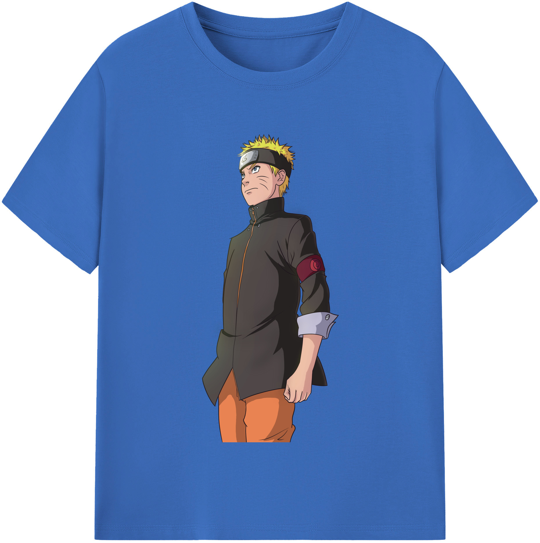 （画像用） NARUTO -ナルト- うずまき ナルト Uzumaki Naruto 綿100％半袖Tシャツ（フロントプリント）