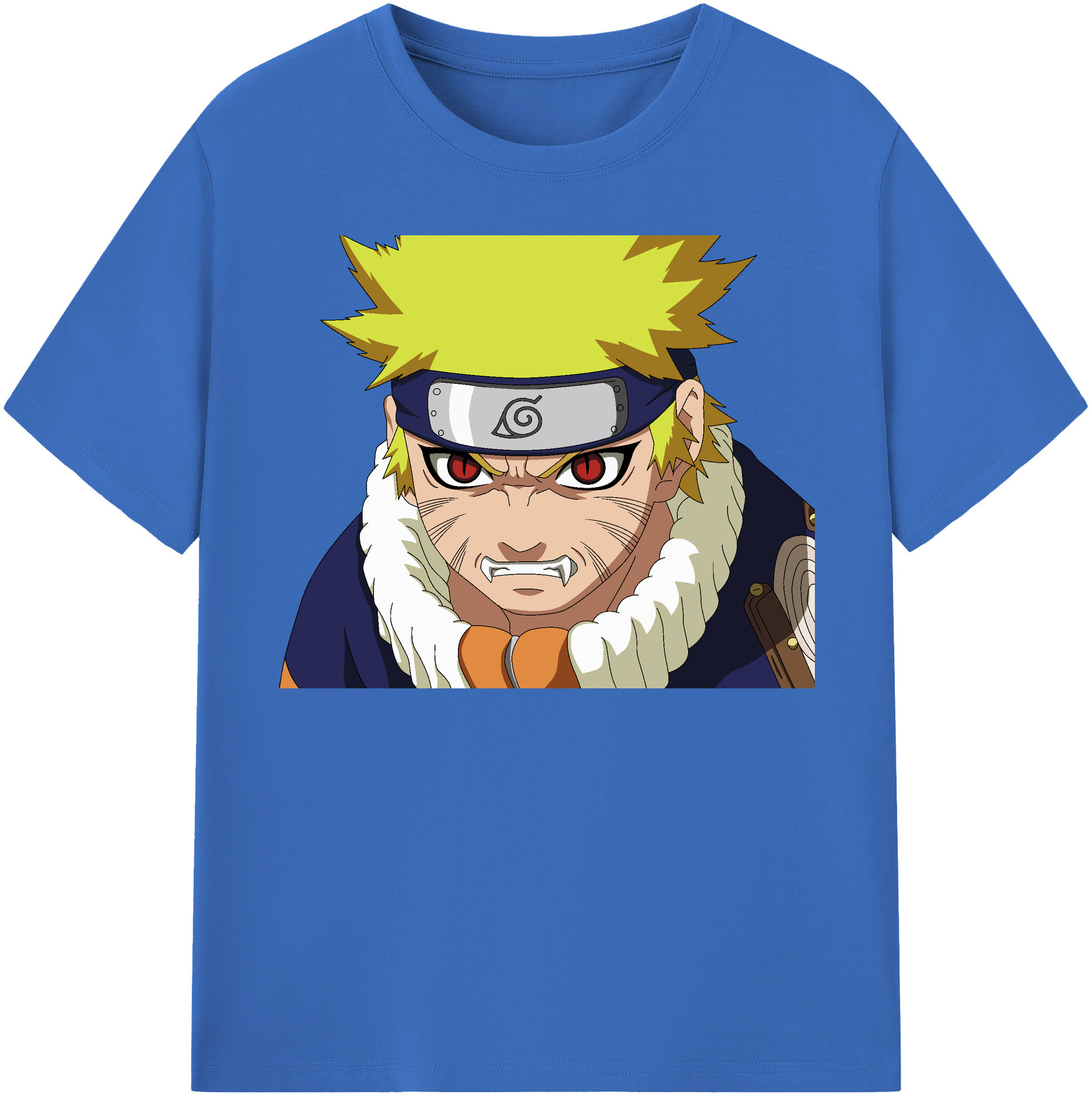 （画像用） NARUTO -ナルト- うずまき ナルト Uzumaki Naruto 綿100％半袖Tシャツ（フロントプリント）