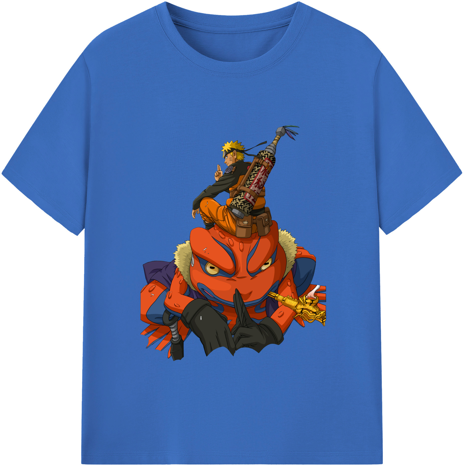 （画像用） NARUTO -ナルト- うずまき ナルト Uzumaki Naruto 綿100％半袖Tシャツ（フロントプリント）