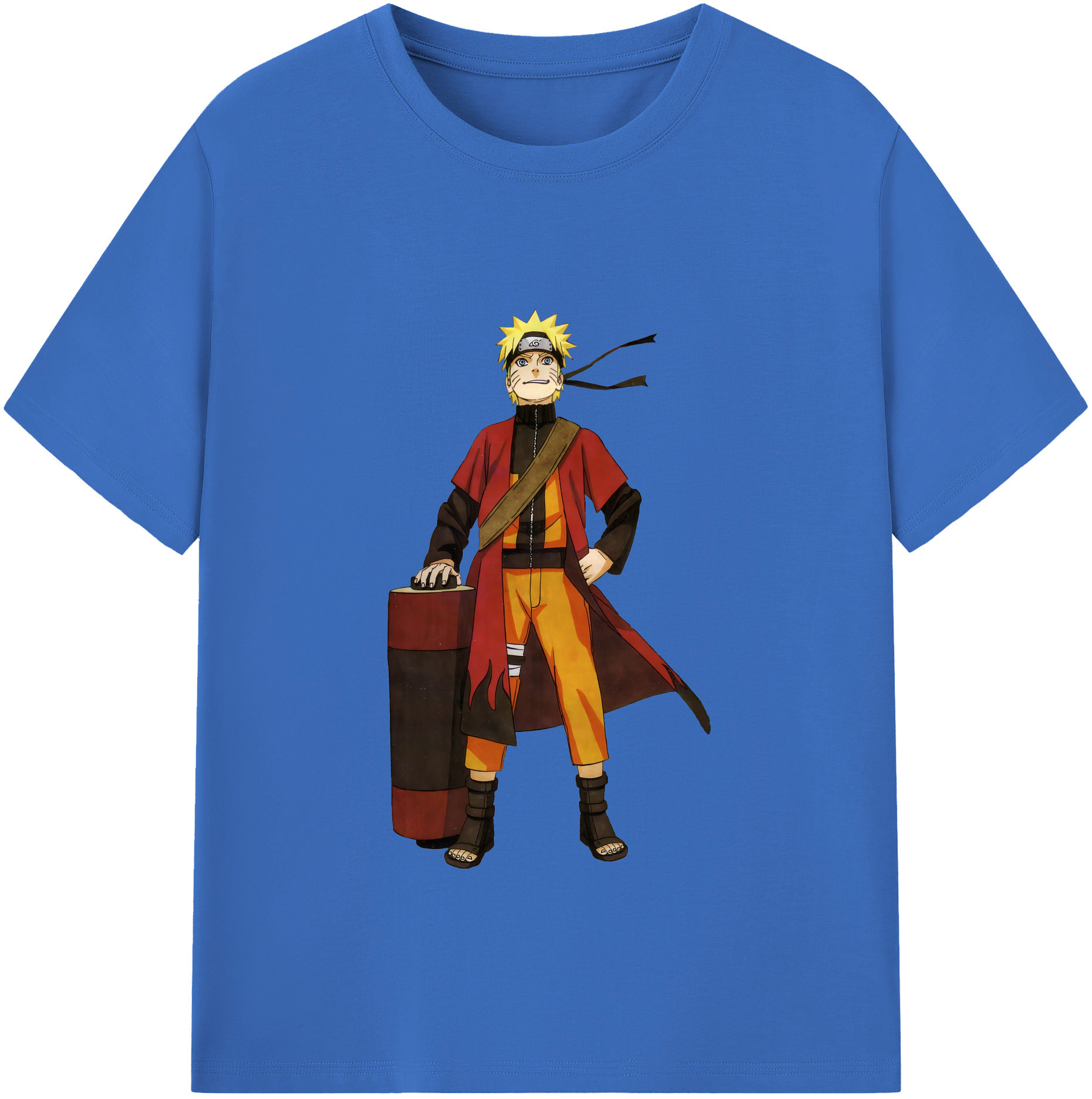（画像用） NARUTO -ナルト- うずまき ナルト Uzumaki Naruto 綿100％半袖Tシャツ（フロントプリント）