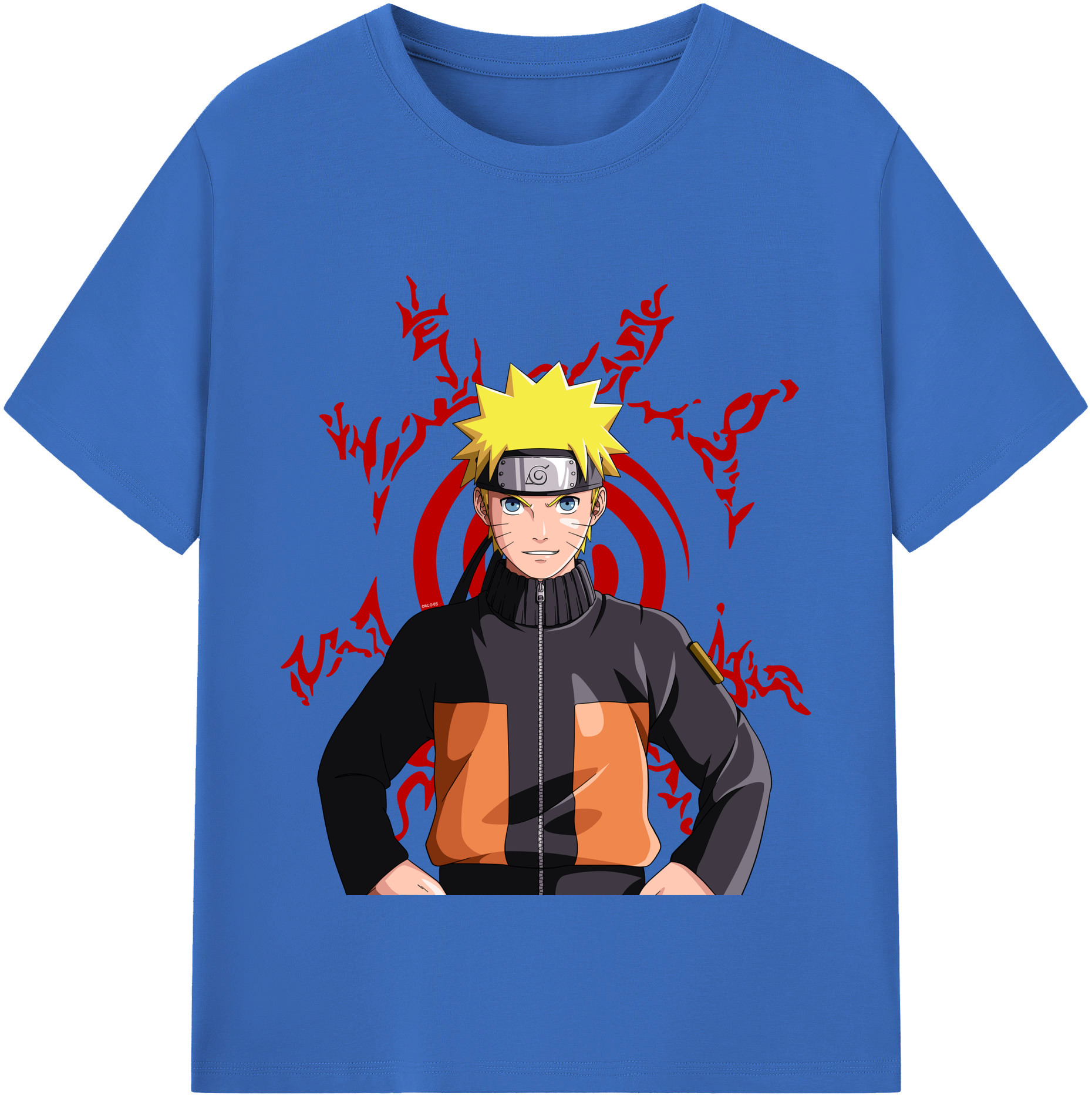（画像用） NARUTO -ナルト- うずまき ナルト Uzumaki Naruto 綿100％半袖Tシャツ（フロントプリント）