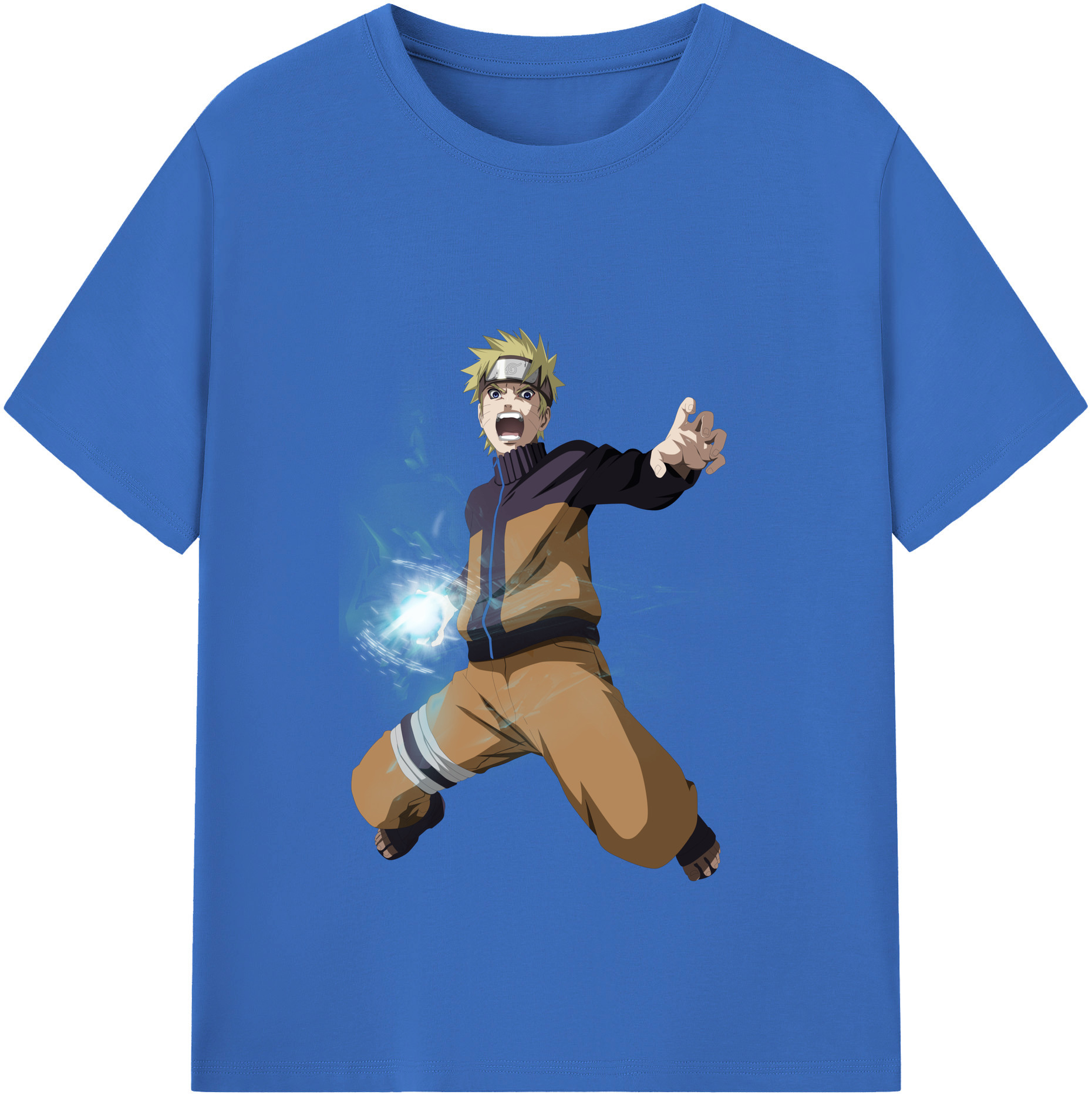 （画像用） NARUTO -ナルト- うずまき ナルト Uzumaki Naruto 綿100％半袖Tシャツ（フロントプリント）