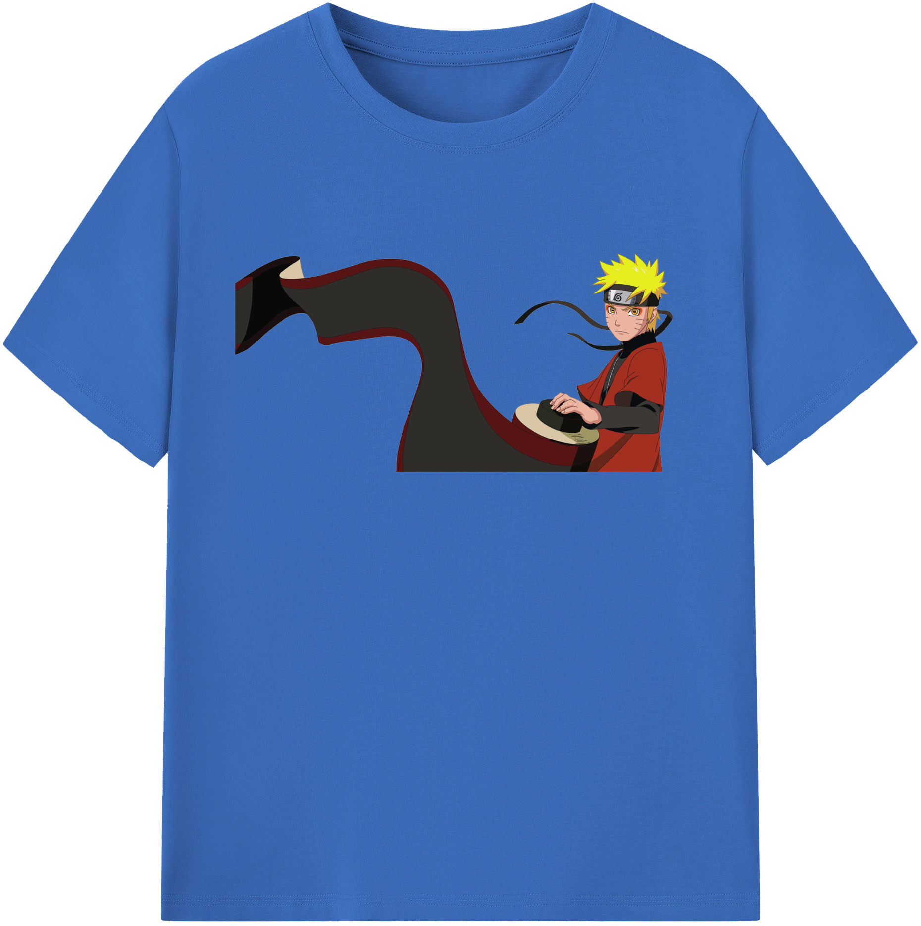 （画像用） NARUTO -ナルト- うずまき ナルト Uzumaki Naruto 綿100％半袖Tシャツ（フロントプリント）