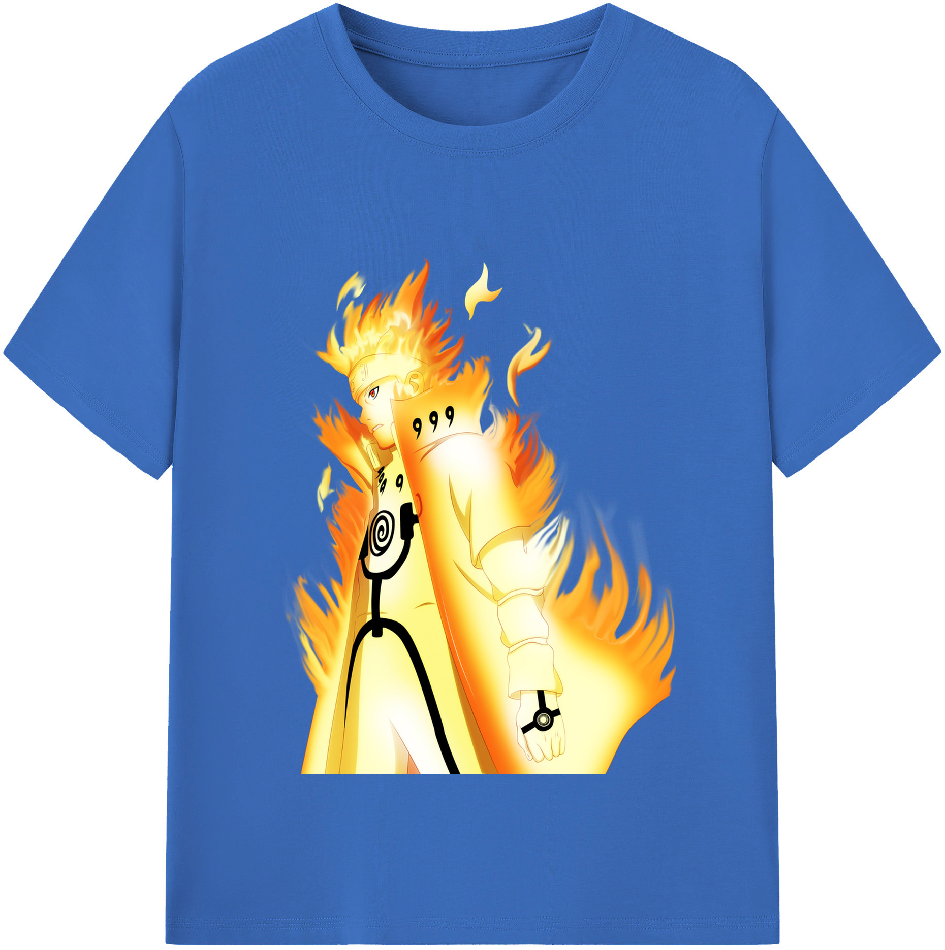 （画像用） NARUTO -ナルト- うずまき ナルト Uzumaki Naruto 綿100％半袖Tシャツ（フロントプリント）