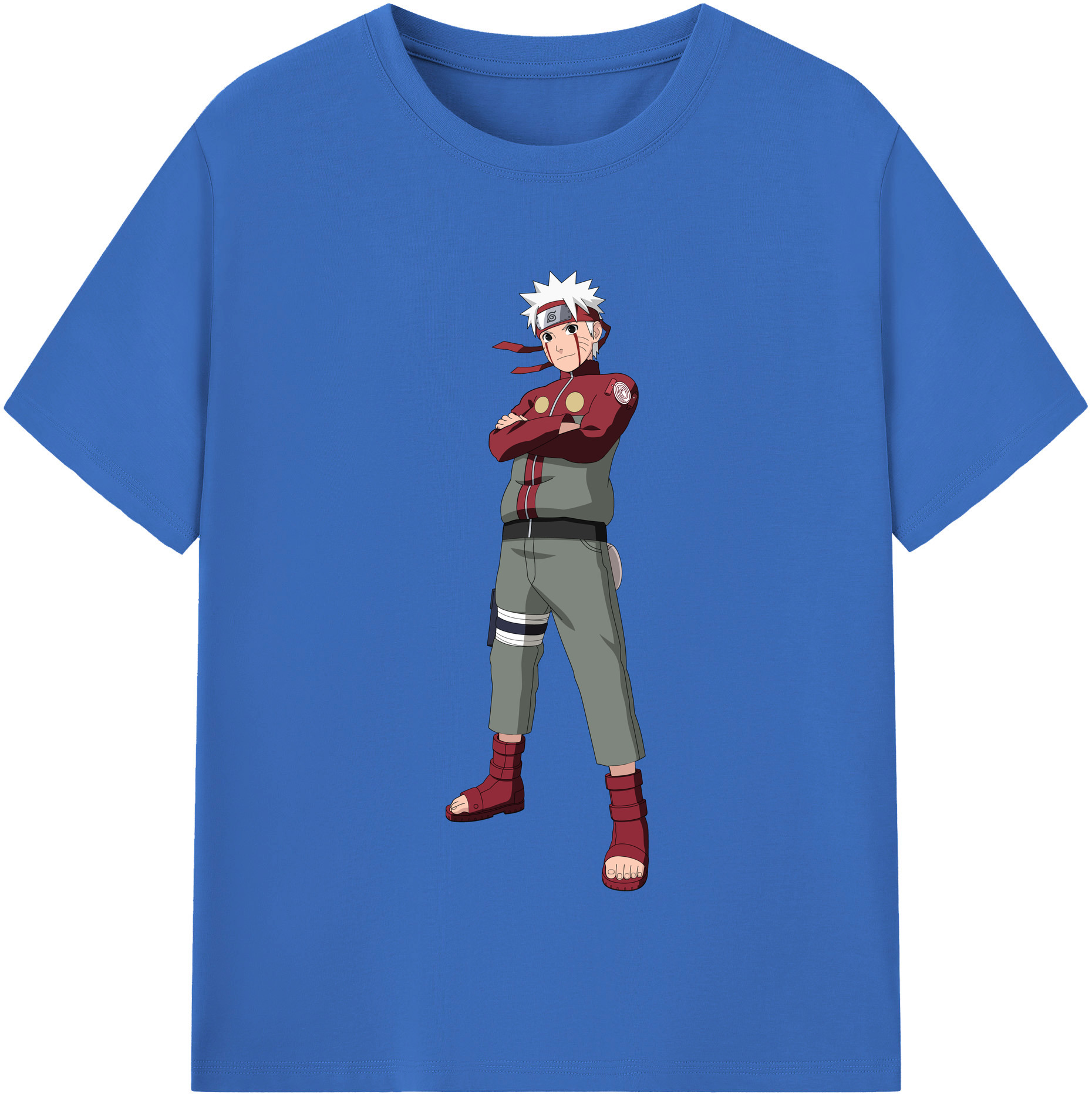 （画像用） NARUTO -ナルト- うずまき ナルト Uzumaki Naruto 綿100％半袖Tシャツ（フロントプリント）