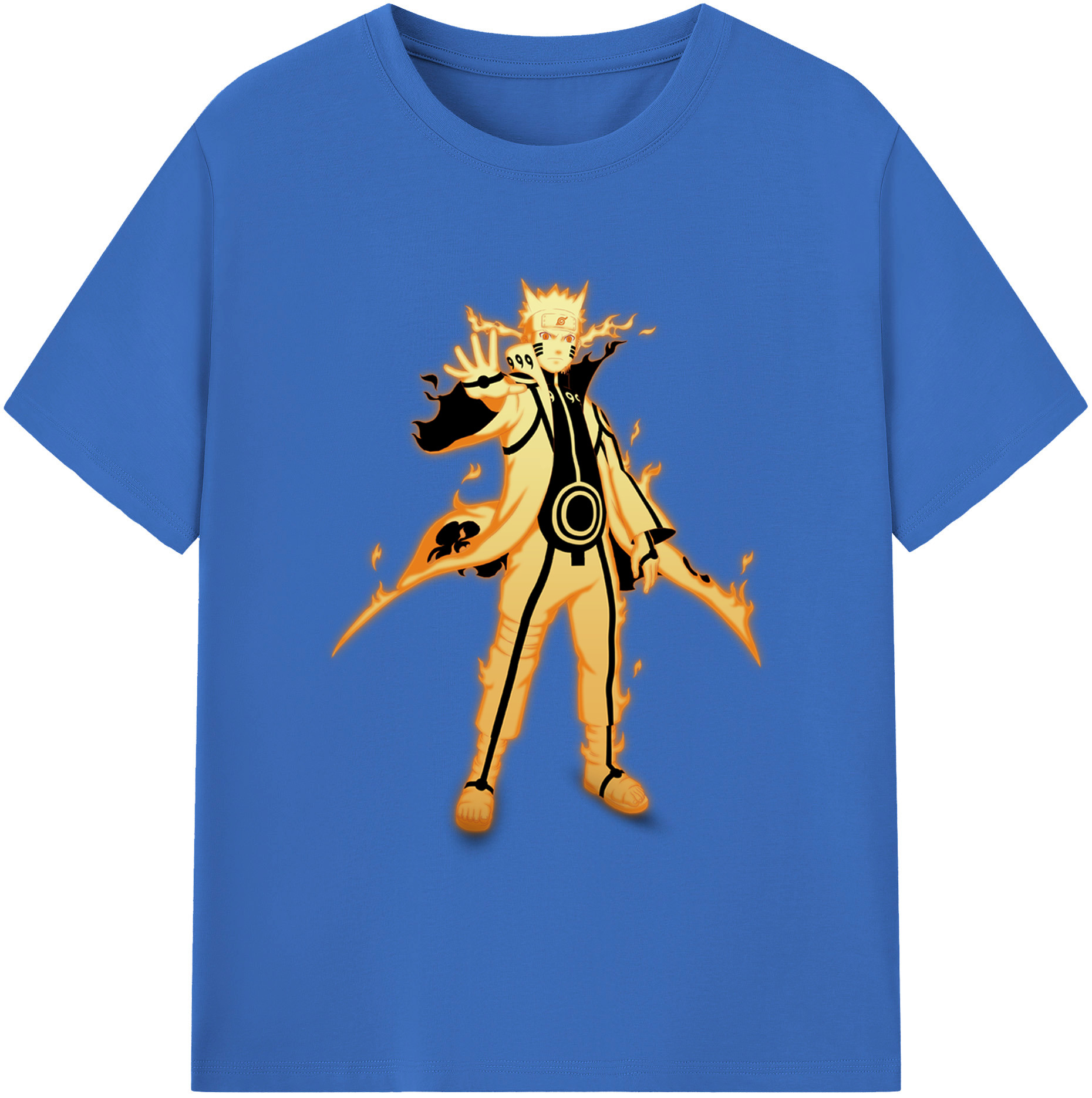 （画像用） NARUTO -ナルト- うずまき ナルト Uzumaki Naruto 綿100％半袖Tシャツ（フロントプリント）