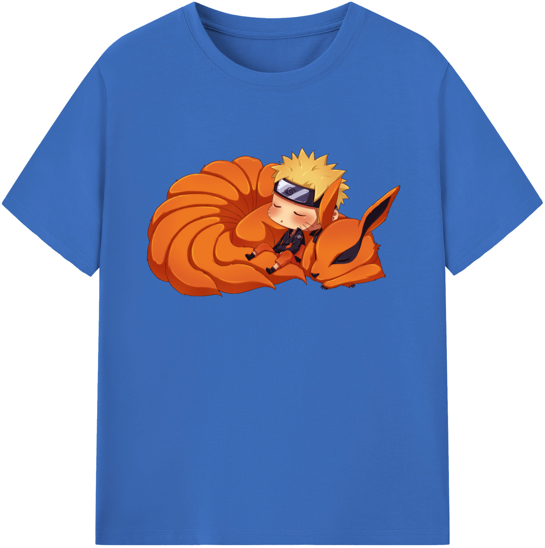 （画像用） NARUTO -ナルト- うずまき ナルト Uzumaki Naruto 綿100％半袖Tシャツ（フロントプリント）