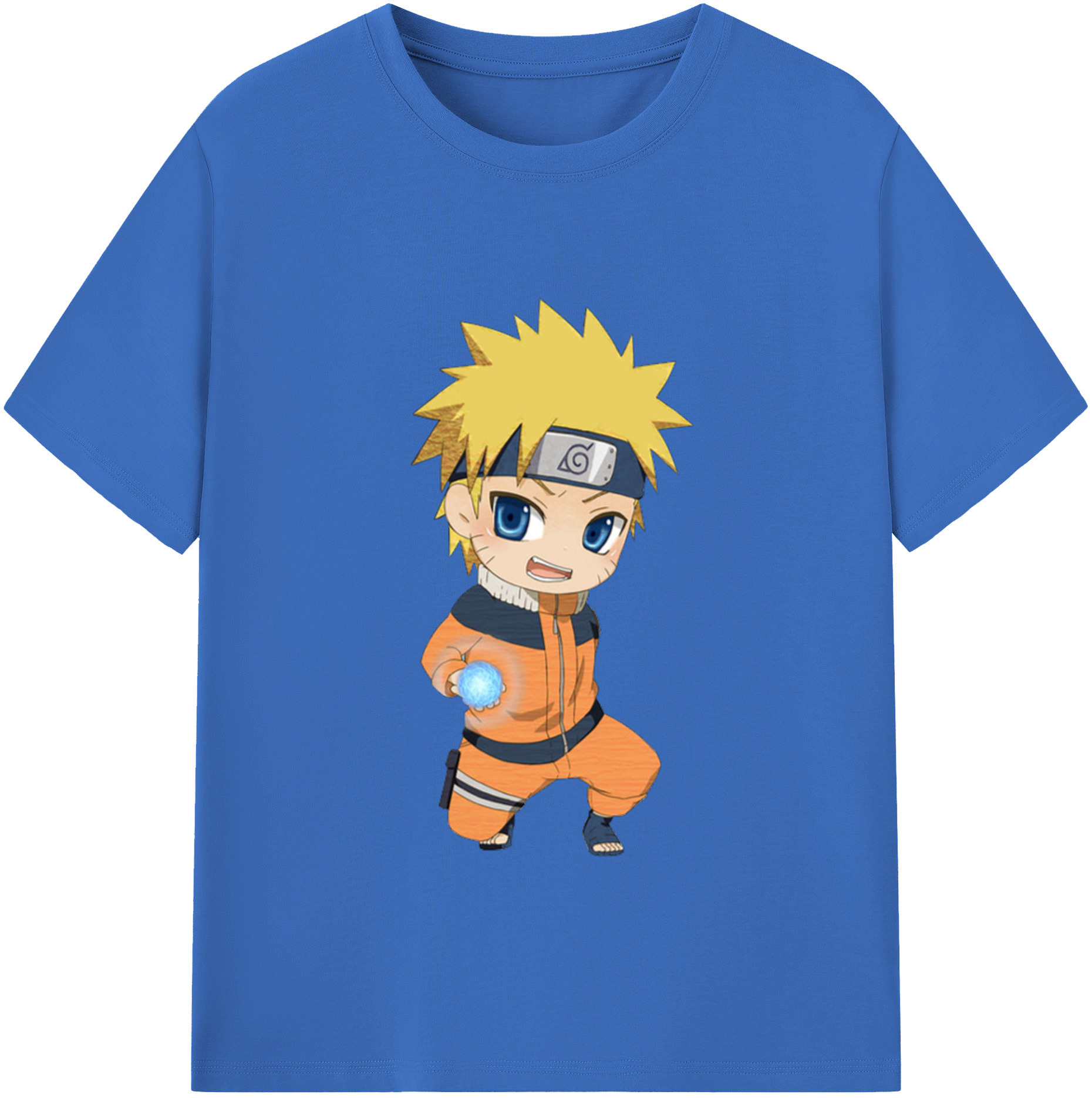 （画像用） NARUTO -ナルト- うずまき ナルト Uzumaki Naruto 綿100％半袖Tシャツ（フロントプリント）