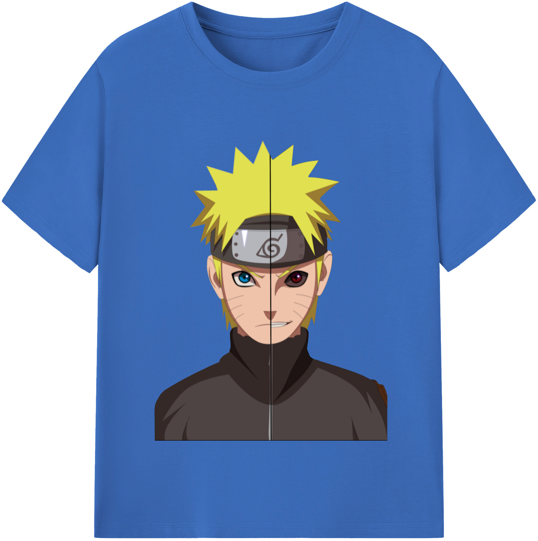 （画像用） NARUTO -ナルト- うずまき ナルト Uzumaki Naruto 綿100％半袖Tシャツ（フロントプリント）