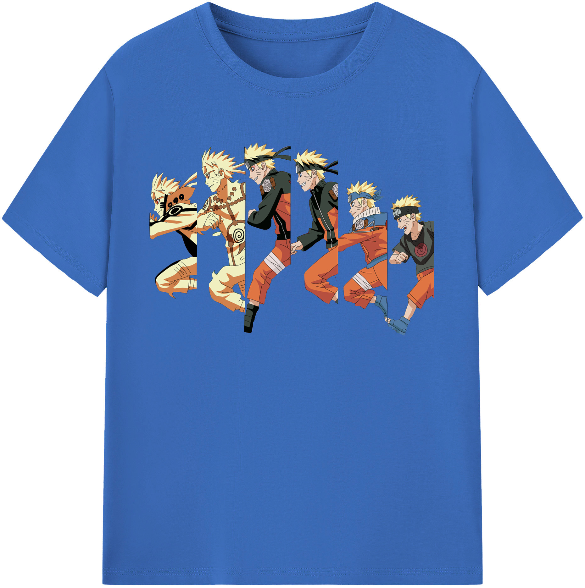 （画像用） NARUTO -ナルト- うずまき ナルト Uzumaki Naruto 綿100％半袖Tシャツ（フロントプリント）