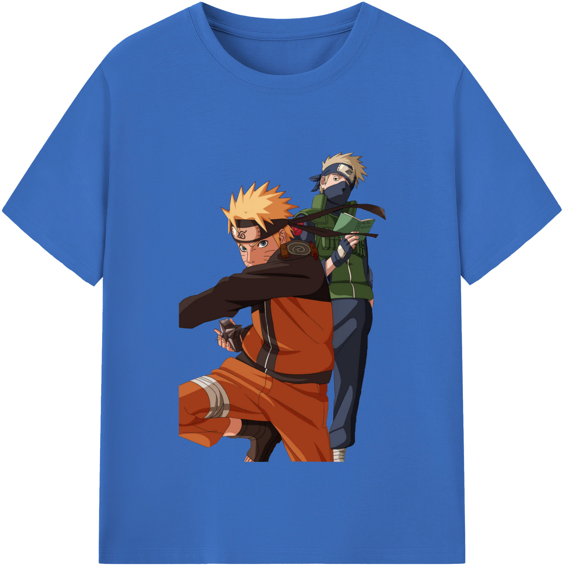 （画像用） NARUTO -ナルト- うずまき ナルト Uzumaki Naruto 綿100％半袖Tシャツ（フロントプリント）