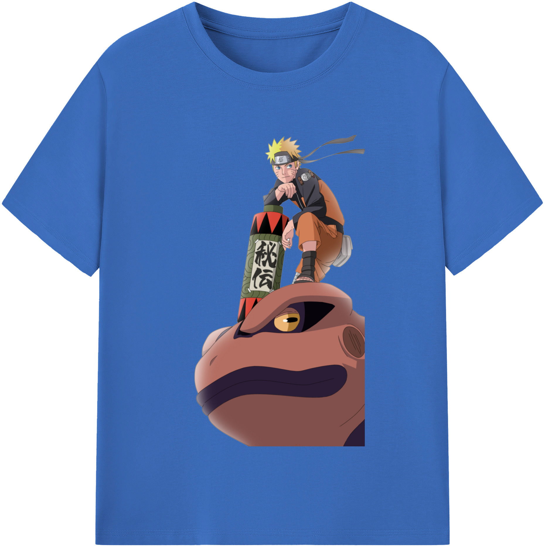 （画像用） NARUTO -ナルト- うずまき ナルト Uzumaki Naruto 綿100％半袖Tシャツ（フロントプリント）