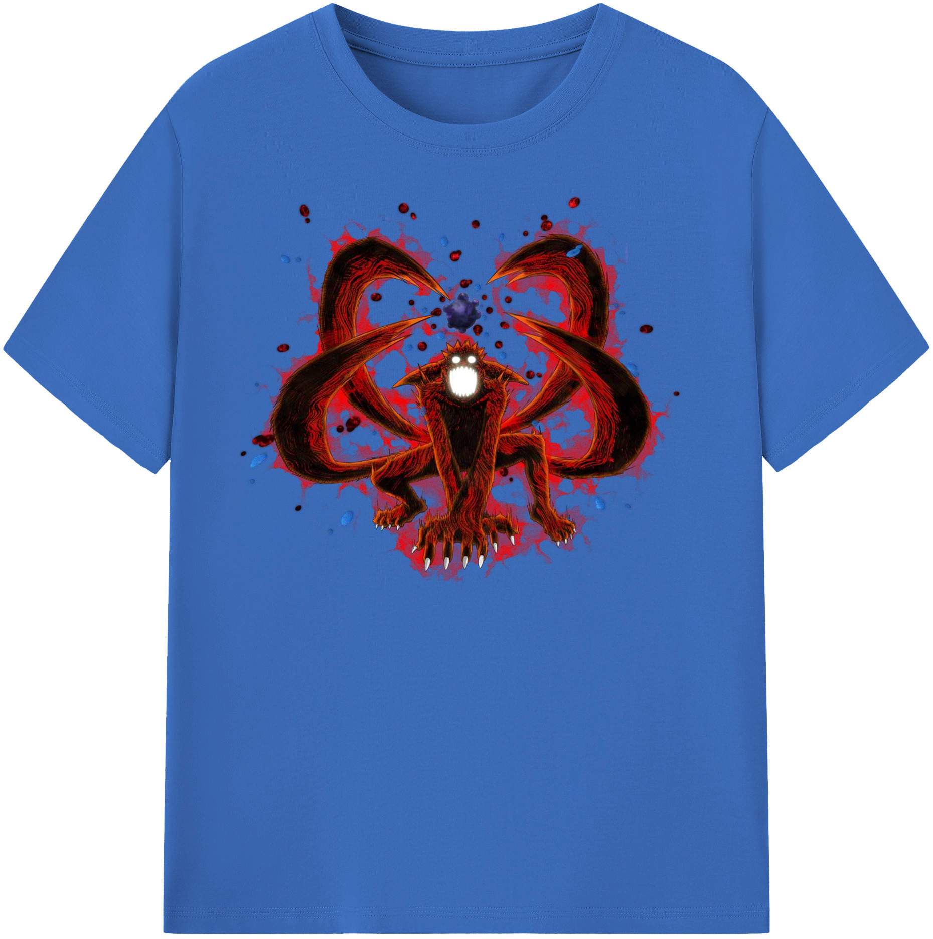 （画像用） NARUTO -ナルト- うずまき ナルト Uzumaki Naruto 綿100％半袖Tシャツ（フロントプリント）