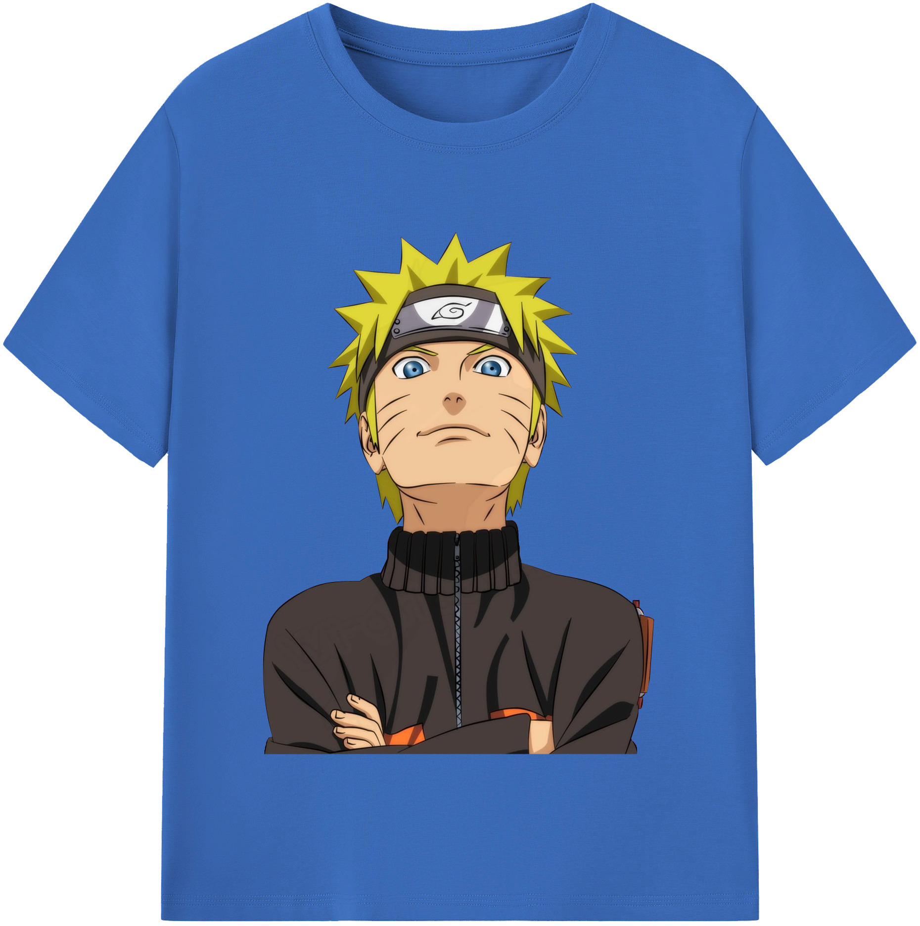 （画像用） NARUTO -ナルト- うずまき ナルト Uzumaki Naruto 綿100％半袖Tシャツ（フロントプリント）
