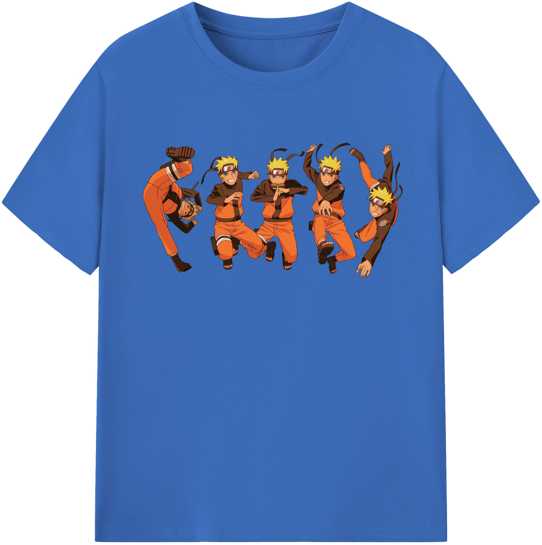 （画像用） NARUTO -ナルト- うずまき ナルト Uzumaki Naruto 綿100％半袖Tシャツ（フロントプリント）