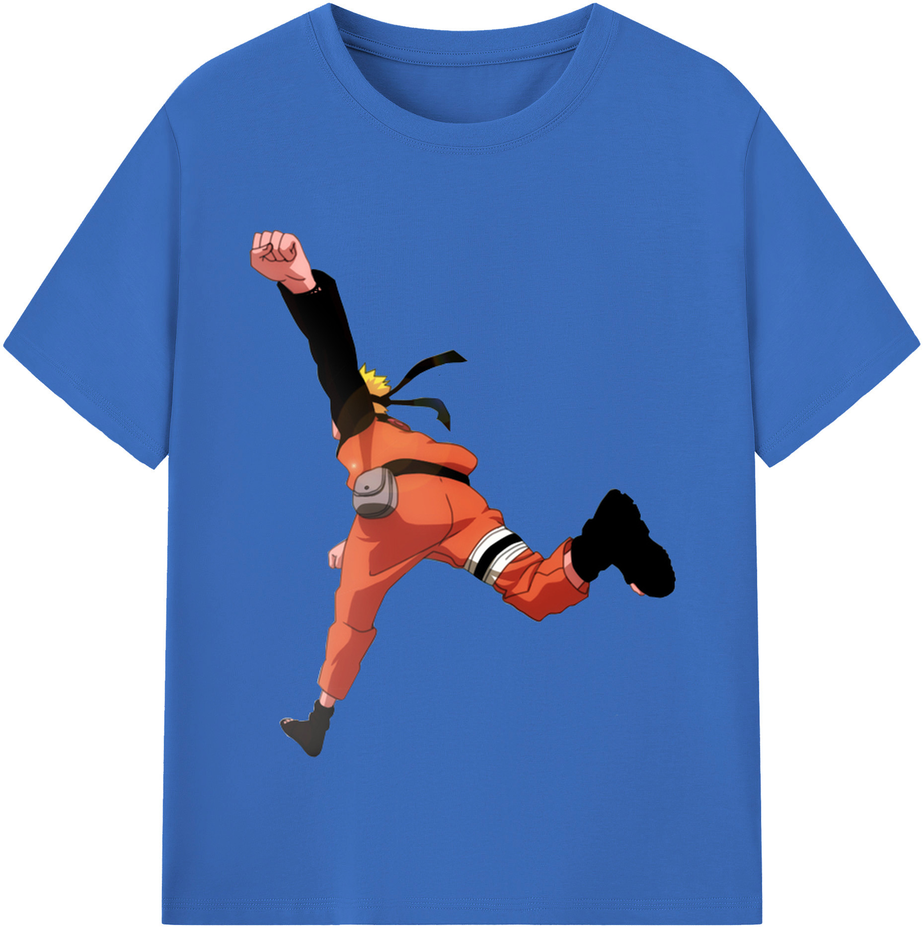 （画像用） NARUTO -ナルト- うずまき ナルト Uzumaki Naruto 綿100％半袖Tシャツ（フロントプリント）