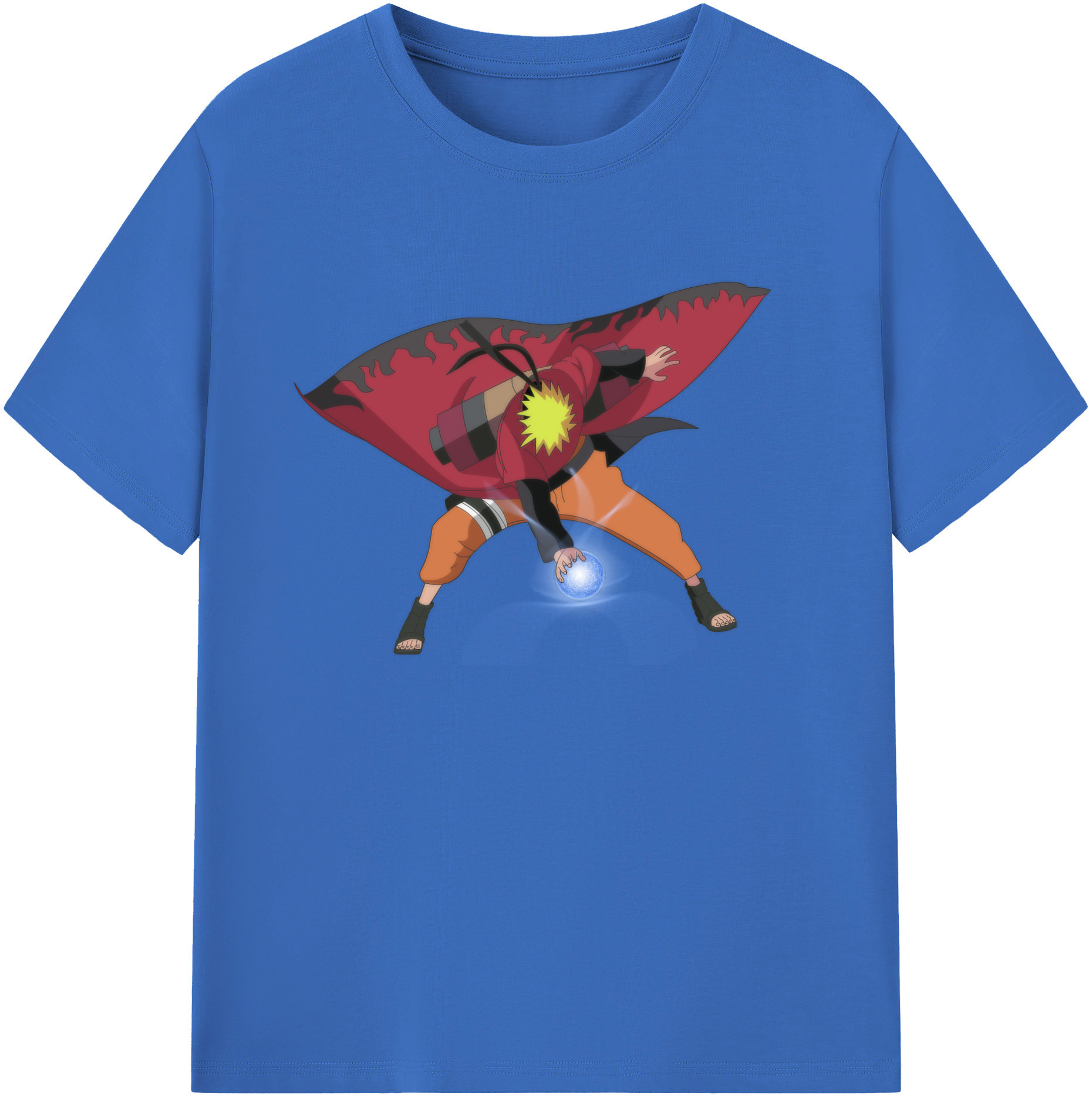 （画像用） NARUTO -ナルト- うずまき ナルト Uzumaki Naruto 綿100％半袖Tシャツ（フロントプリント）
