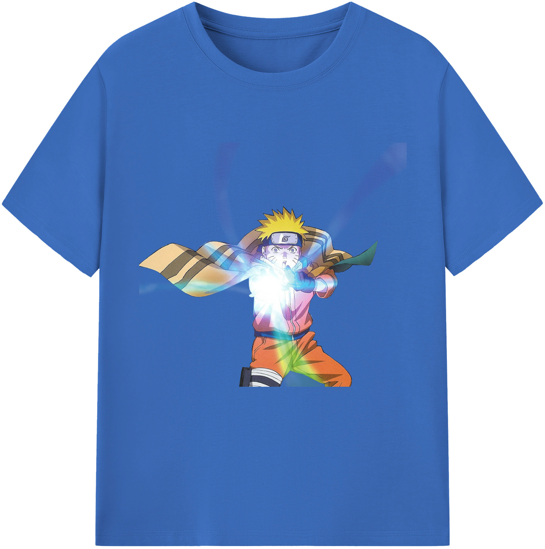 （画像用） NARUTO -ナルト- うずまき ナルト Uzumaki Naruto 綿100％半袖Tシャツ（フロントプリント）