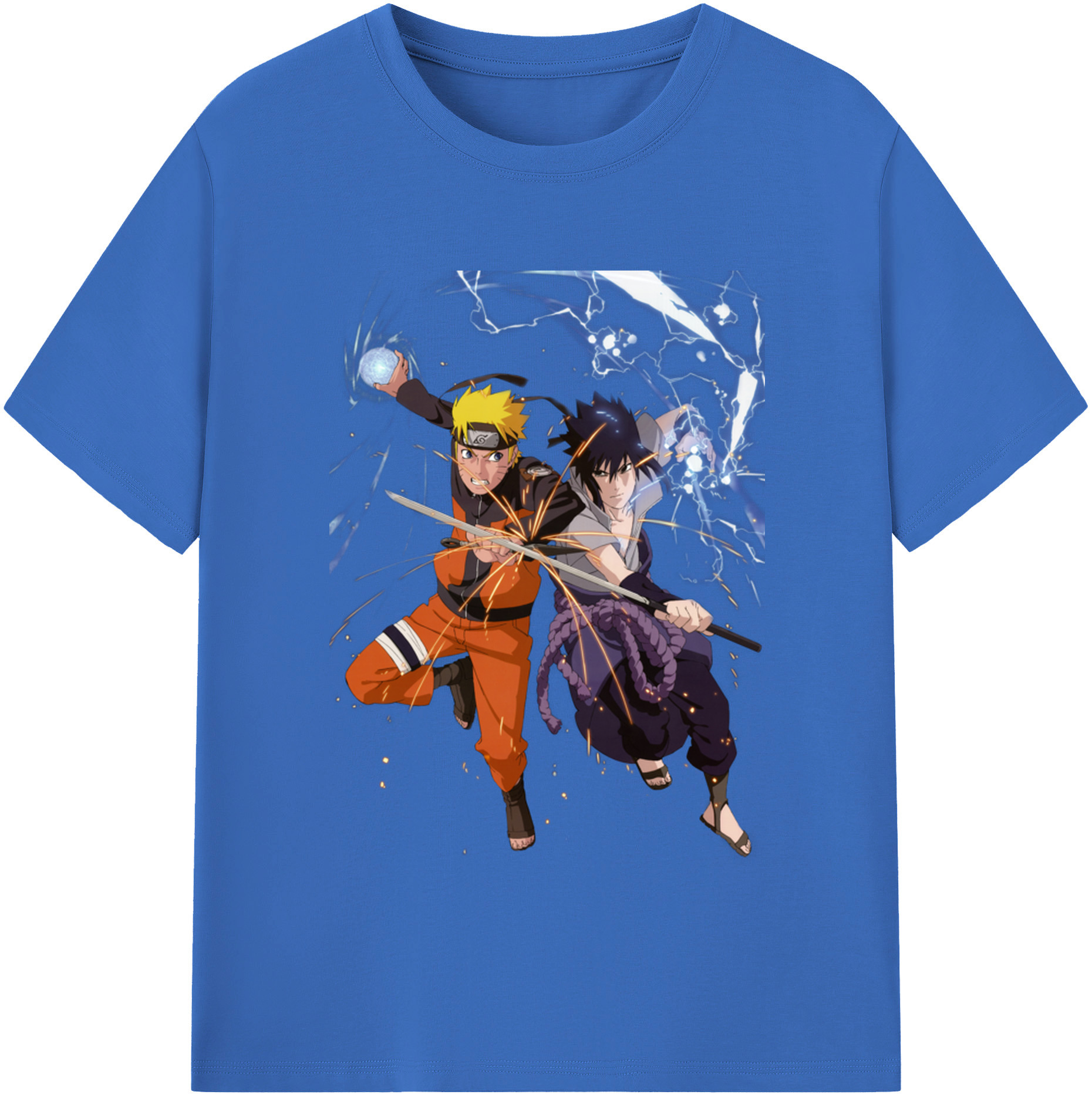 （画像用） NARUTO -ナルト- うずまき ナルト Uzumaki Naruto 綿100％半袖Tシャツ（フロントプリント）
