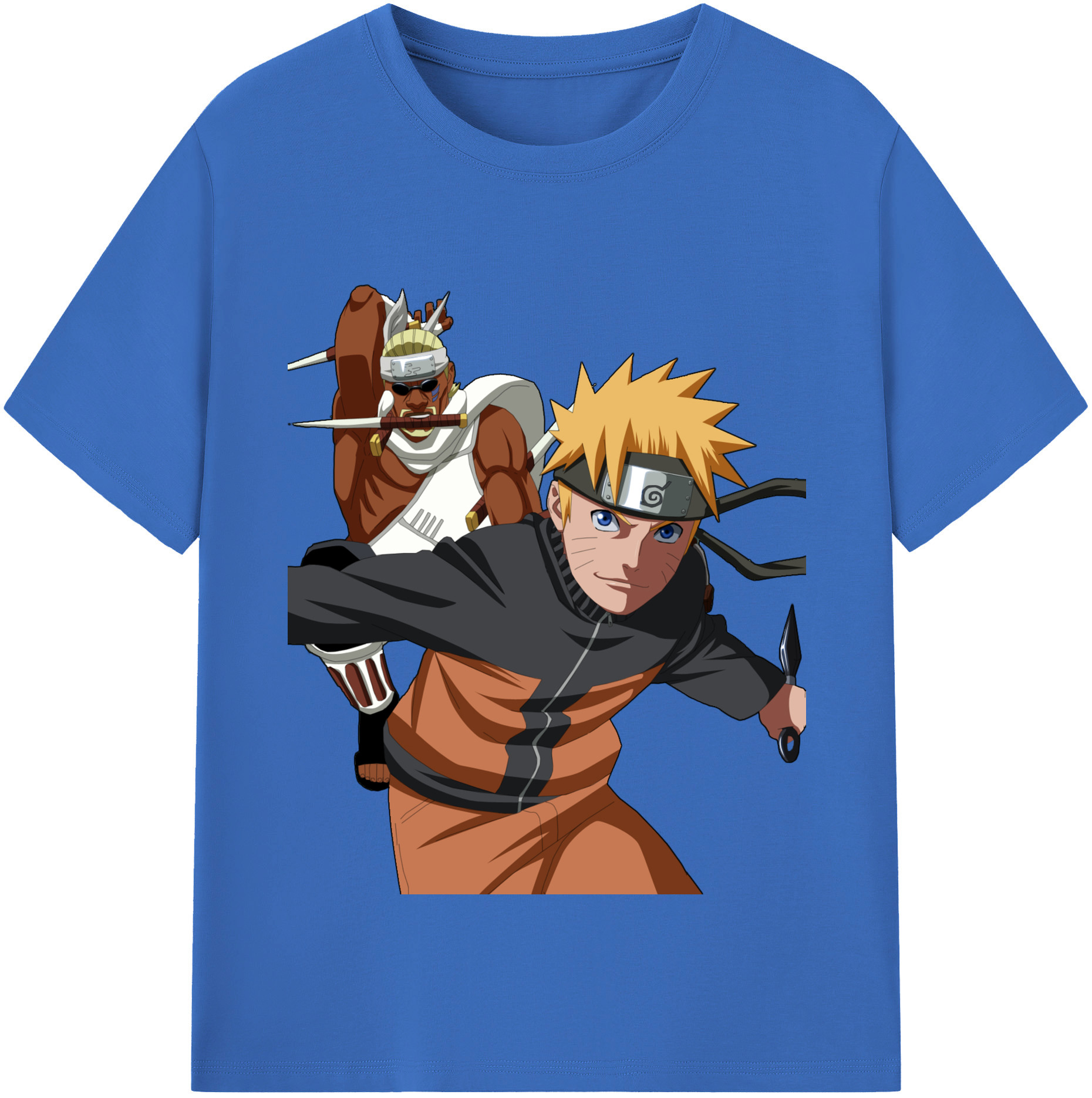 （画像用） NARUTO -ナルト- うずまき ナルト Uzumaki Naruto 綿100％半袖Tシャツ（フロントプリント）