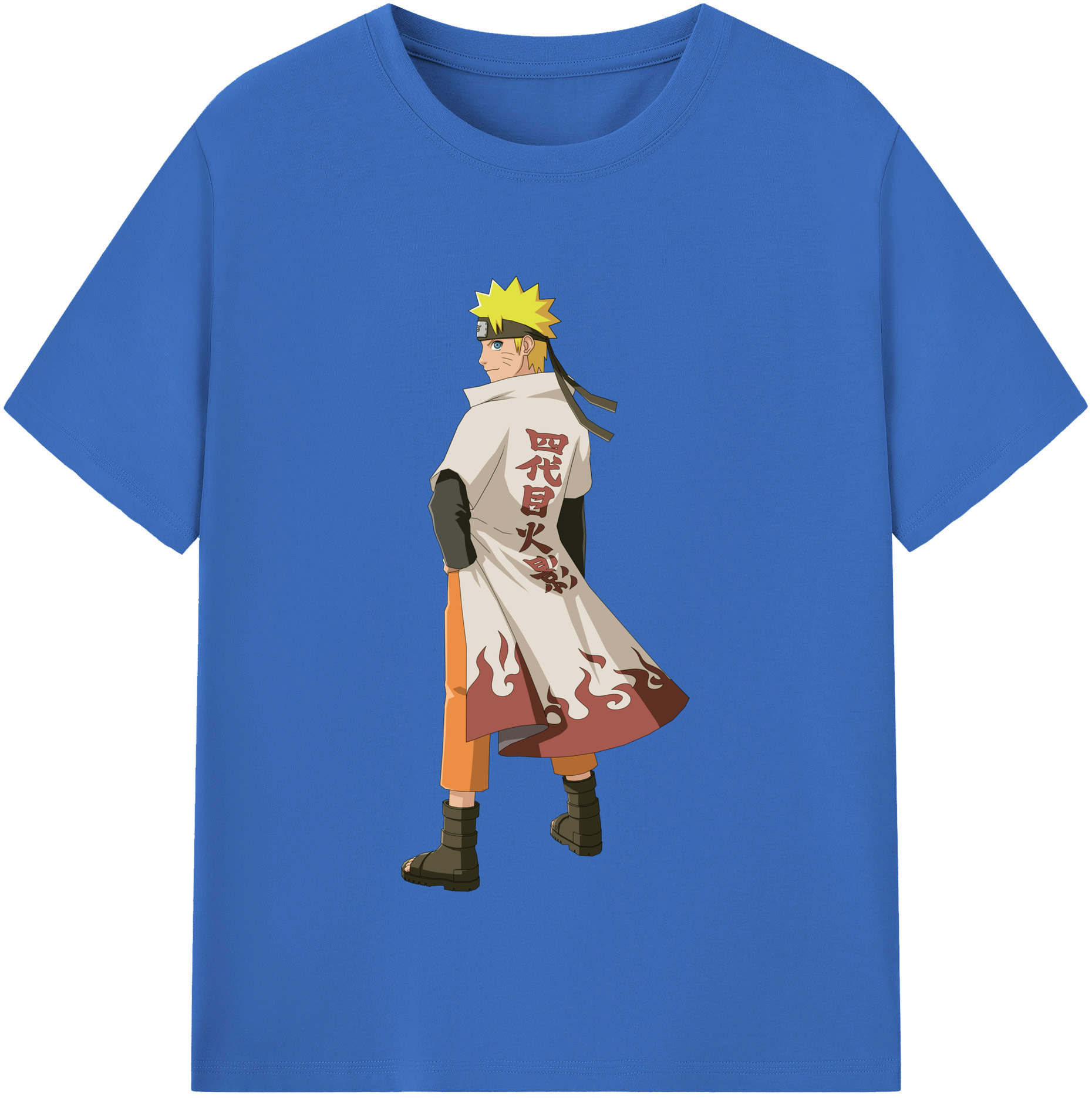 （画像用） NARUTO -ナルト- うずまき ナルト Uzumaki Naruto 綿100％半袖Tシャツ（フロントプリント）