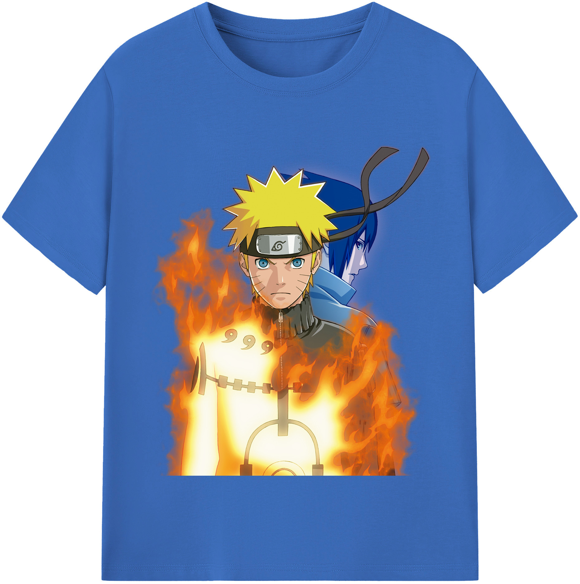（画像用） NARUTO -ナルト- うずまき ナルト Uzumaki Naruto 綿100％半袖Tシャツ（フロントプリント）