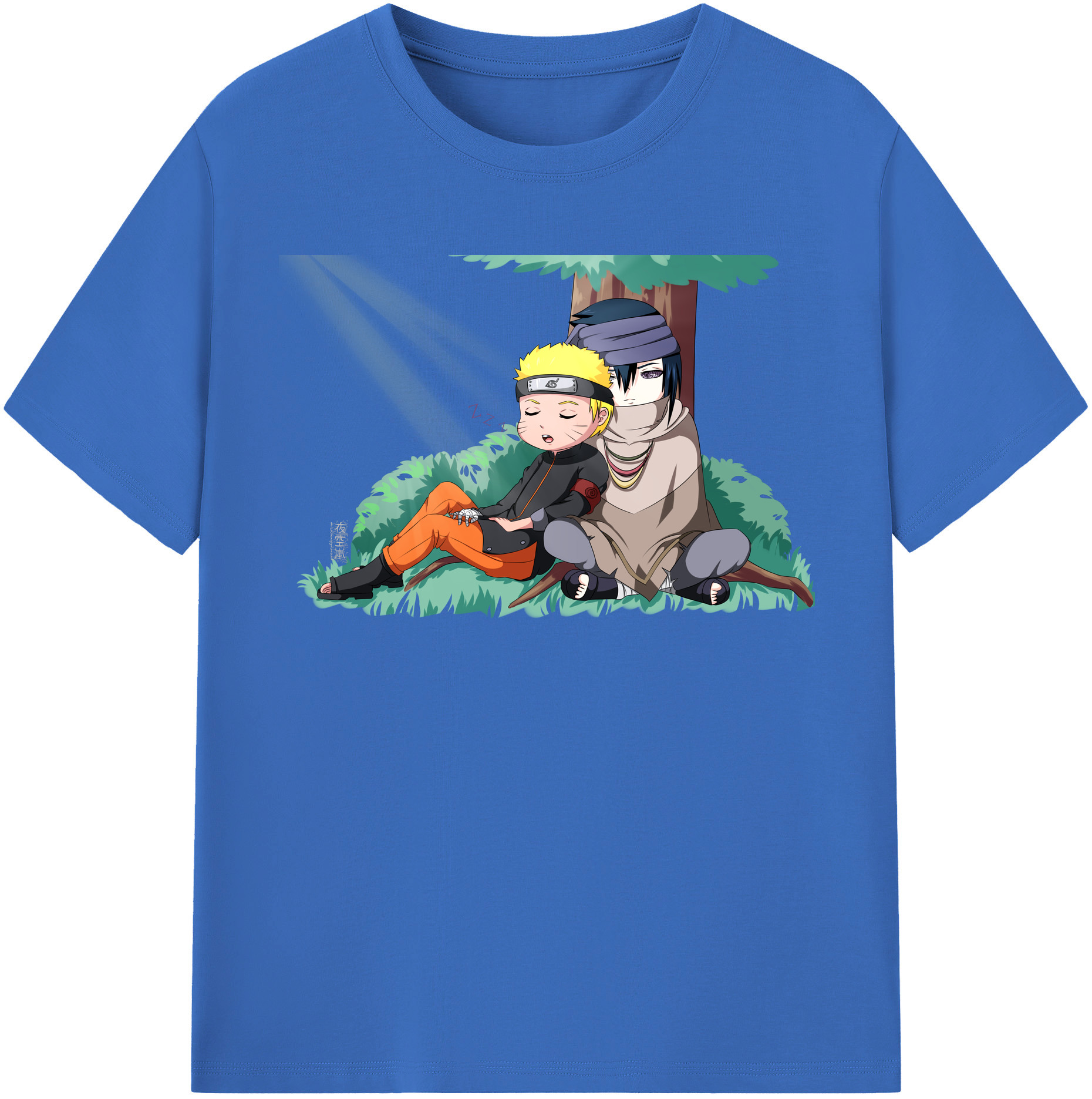 （画像用） NARUTO -ナルト- うずまき ナルト Uzumaki Naruto 綿100％半袖Tシャツ（フロントプリント）
