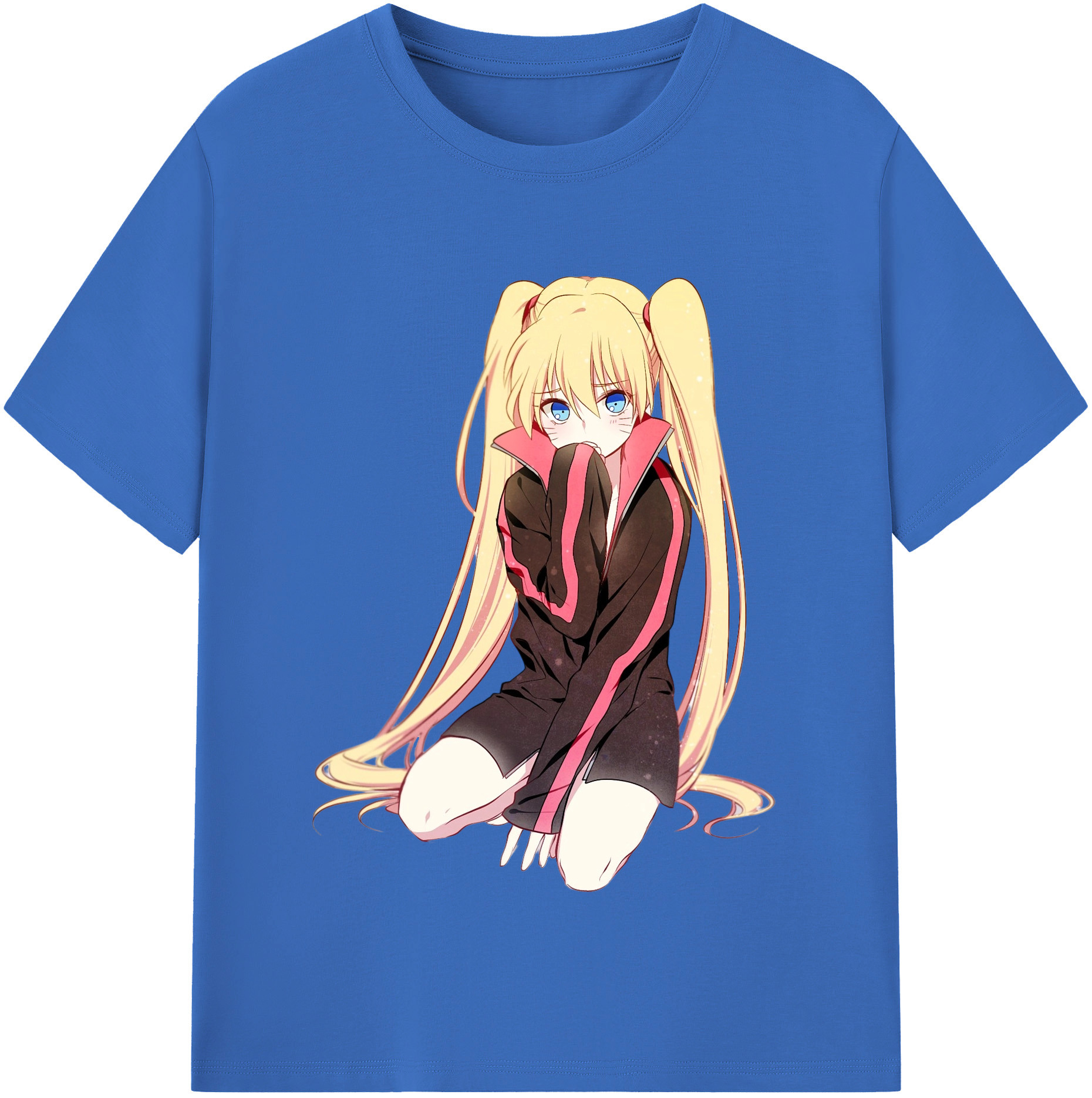 （画像用） NARUTO -ナルト- うずまき ナルト Uzumaki Naruto 綿100％半袖Tシャツ（フロントプリント）