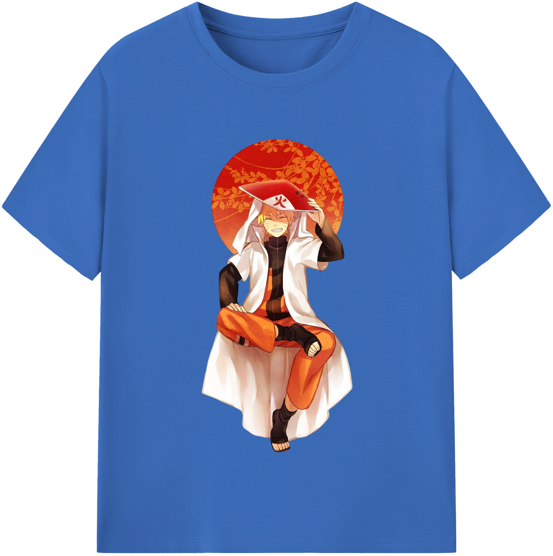 （画像用） NARUTO -ナルト- うずまき ナルト Uzumaki Naruto 綿100％半袖Tシャツ（フロントプリント）