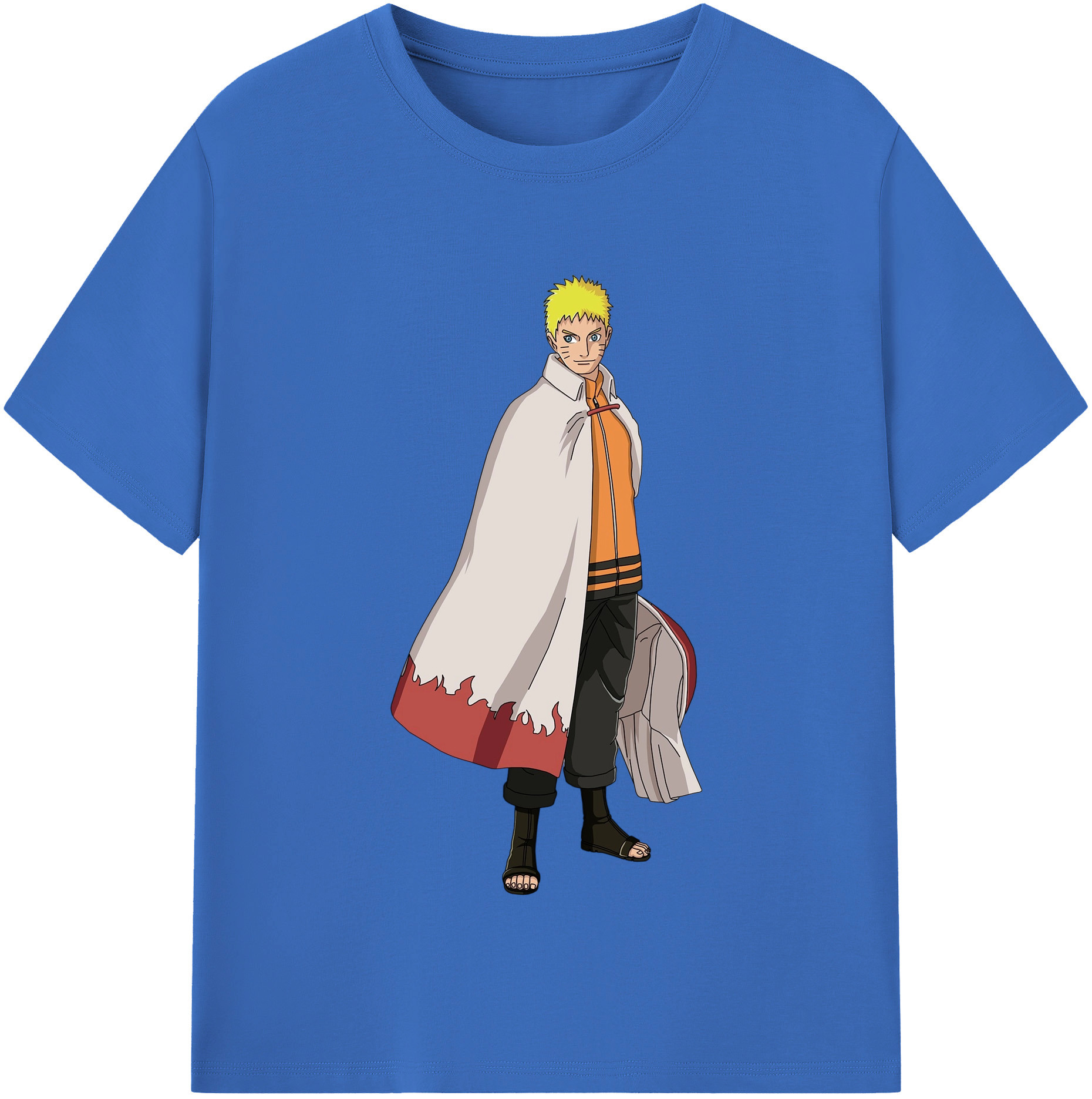 （画像用） NARUTO -ナルト- うずまき ナルト Uzumaki Naruto 綿100％半袖Tシャツ（フロントプリント）
