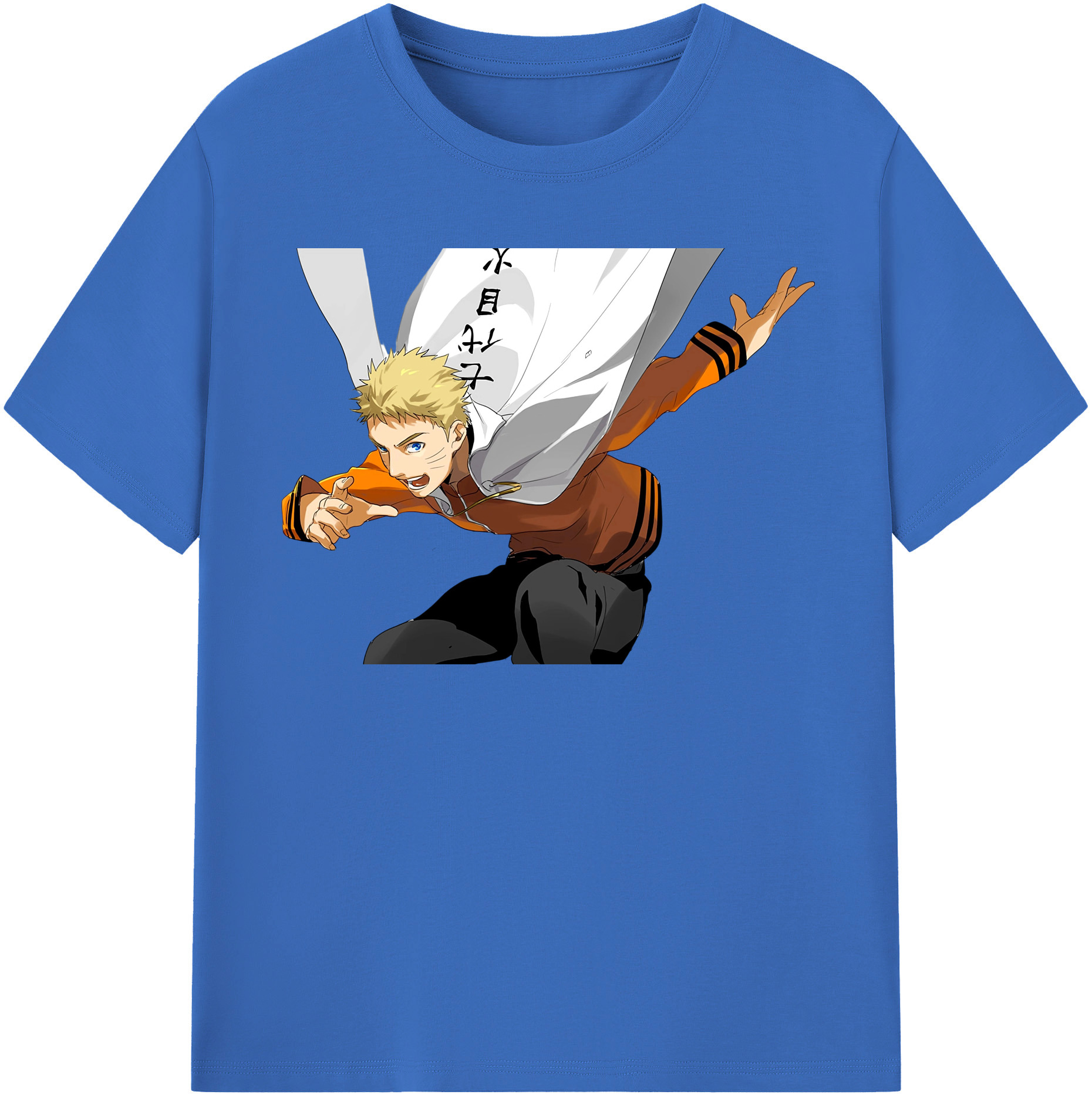 （画像用） NARUTO -ナルト- うずまき ナルト Uzumaki Naruto 綿100％半袖Tシャツ（フロントプリント）