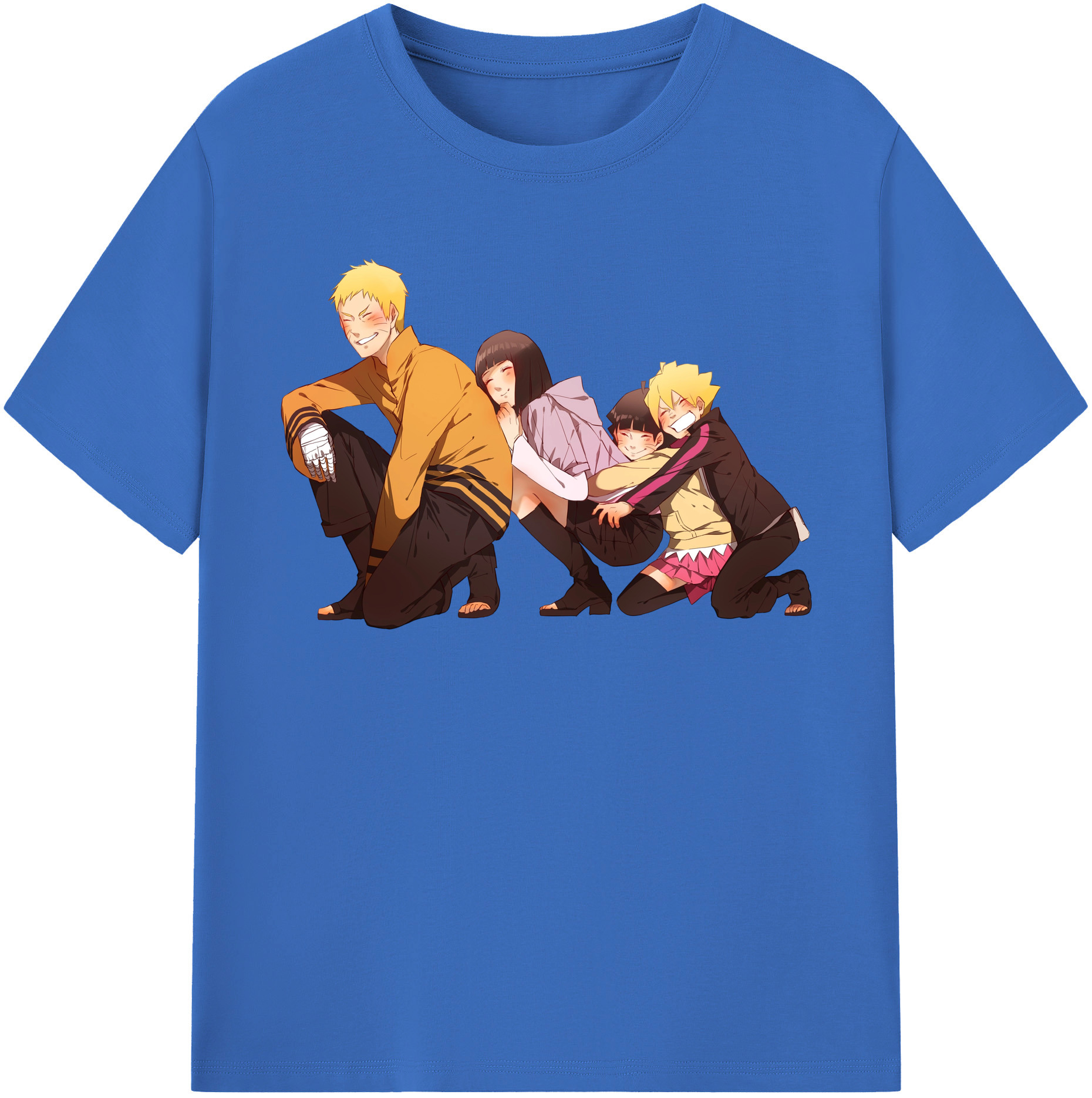 （画像用） NARUTO -ナルト- うずまき ナルト Uzumaki Naruto 綿100％半袖Tシャツ（フロントプリント）