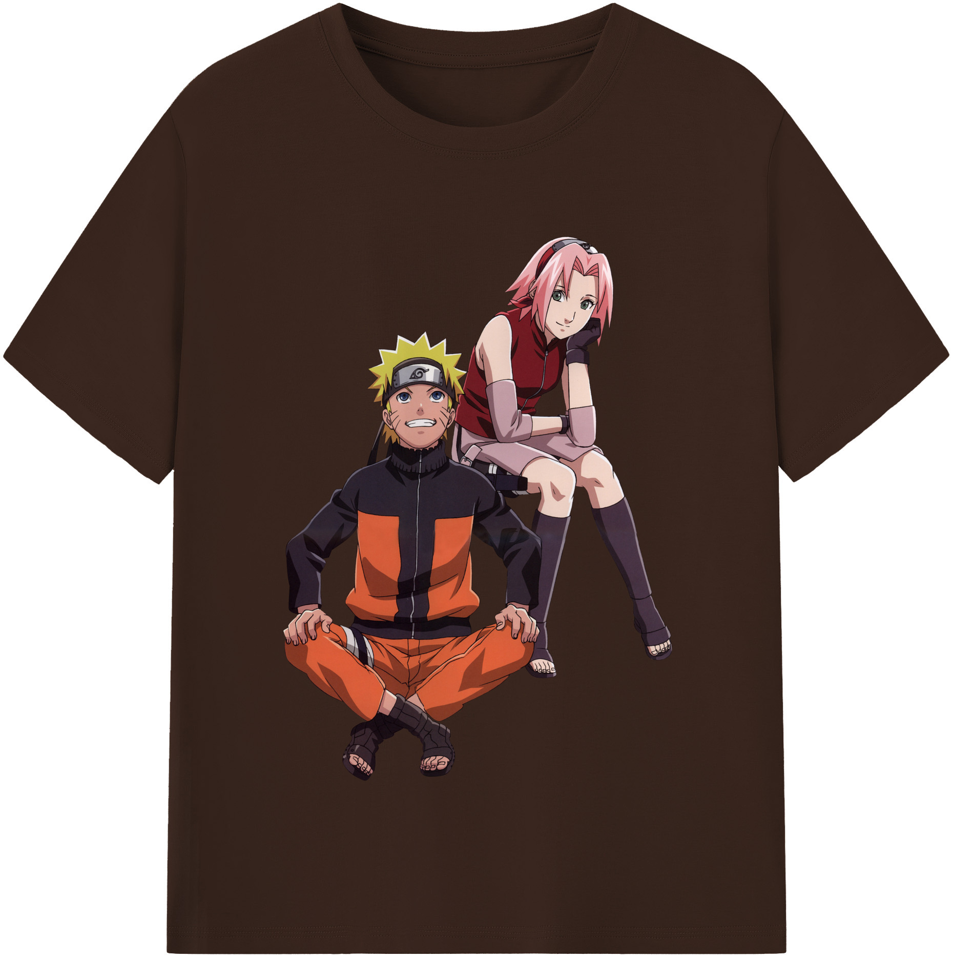 （画像用） NARUTO -ナルト- うずまき ナルト Uzumaki Naruto 綿100％半袖Tシャツ（フロントプリント）