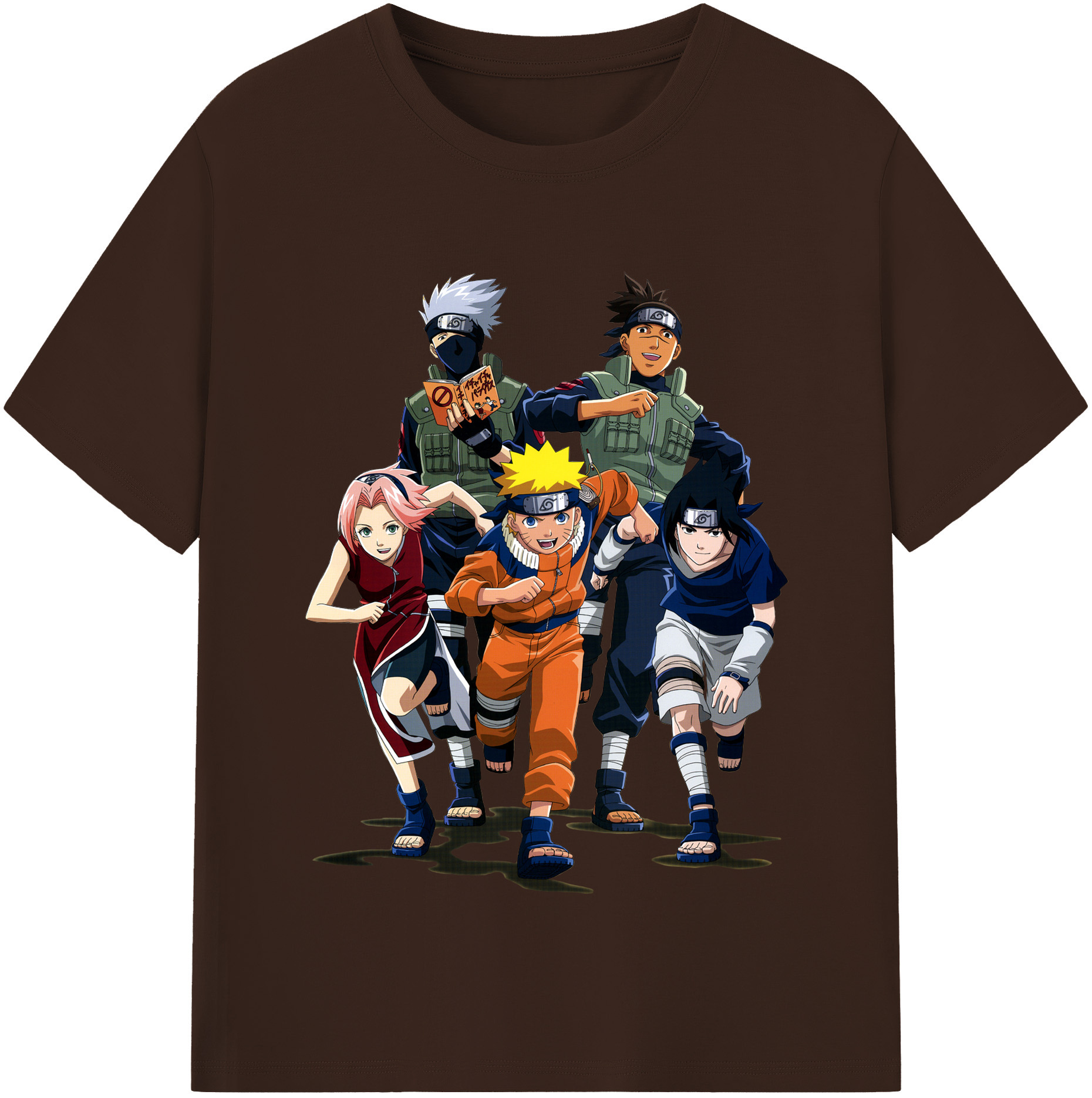 （画像用） NARUTO -ナルト- うずまき ナルト Uzumaki Naruto 綿100％半袖Tシャツ（フロントプリント）