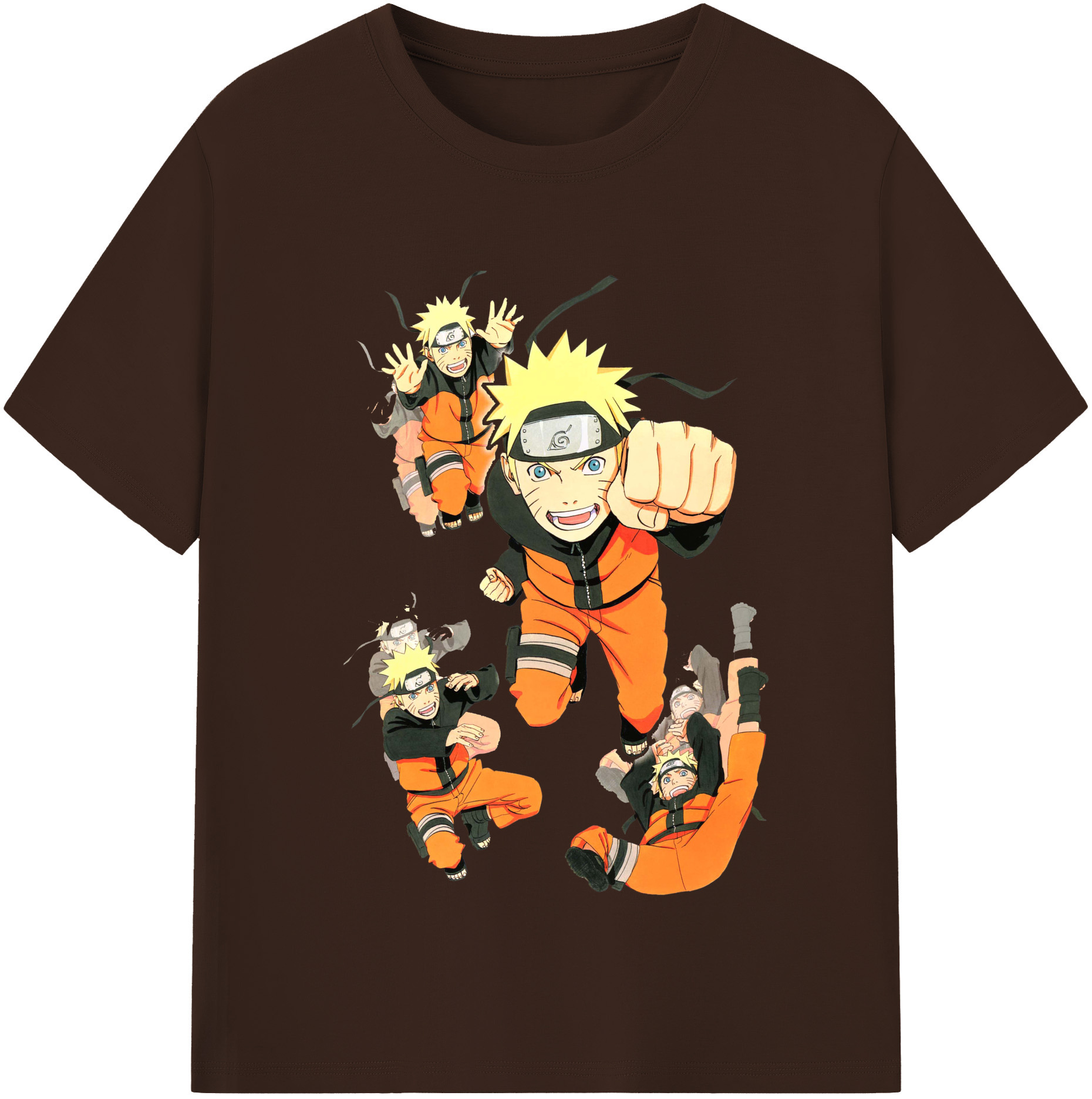 （画像用） NARUTO -ナルト- うずまき ナルト Uzumaki Naruto 綿100％半袖Tシャツ（フロントプリント）