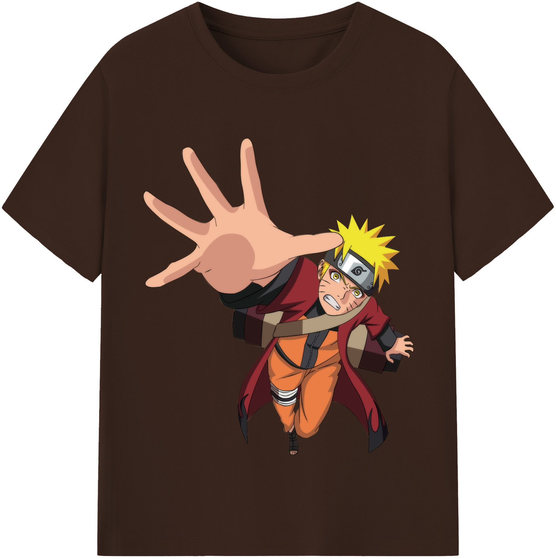（画像用） NARUTO -ナルト- うずまき ナルト Uzumaki Naruto 綿100％半袖Tシャツ（フロントプリント）