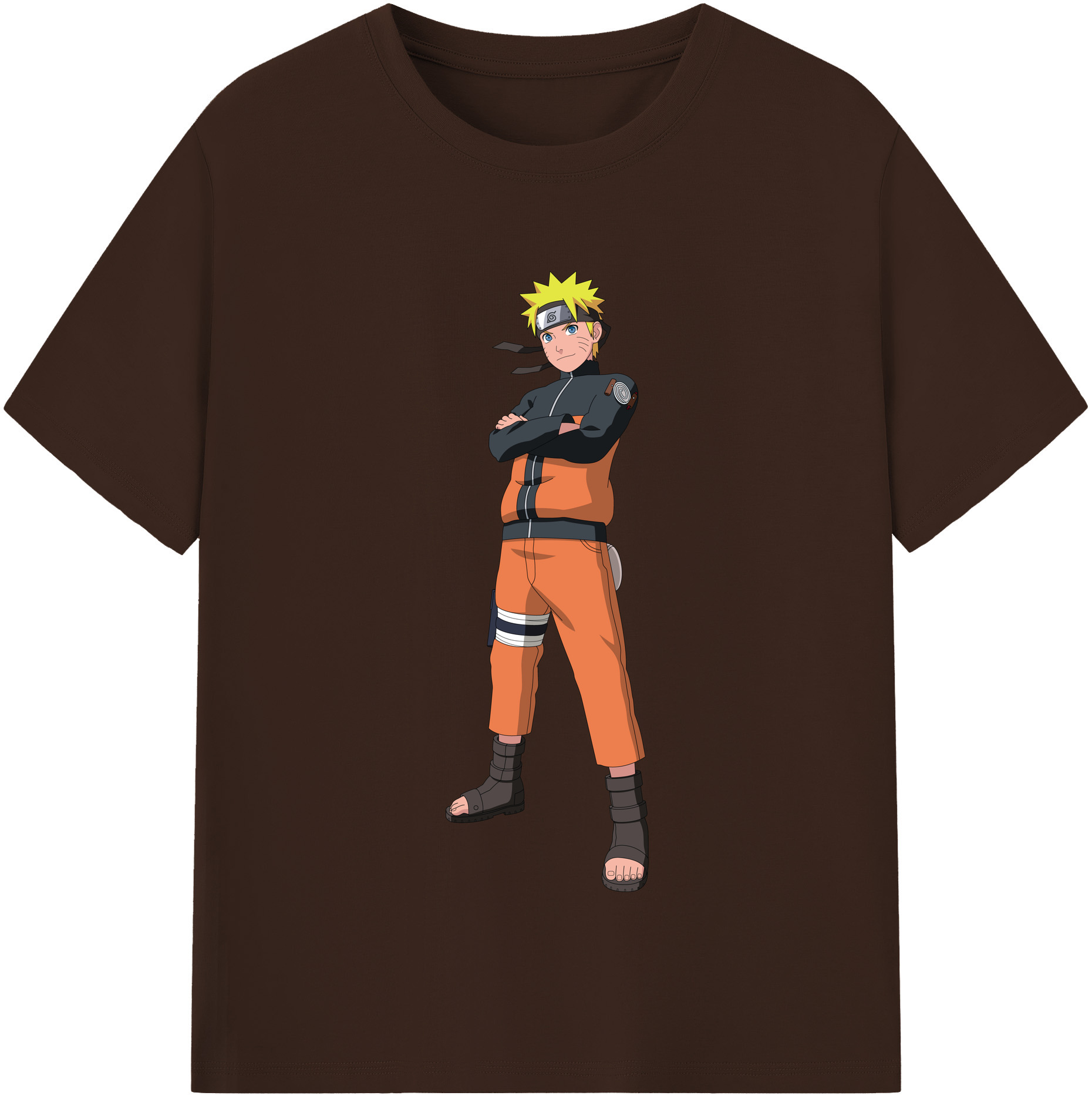 （画像用） NARUTO -ナルト- うずまき ナルト Uzumaki Naruto 綿100％半袖Tシャツ（フロントプリント）