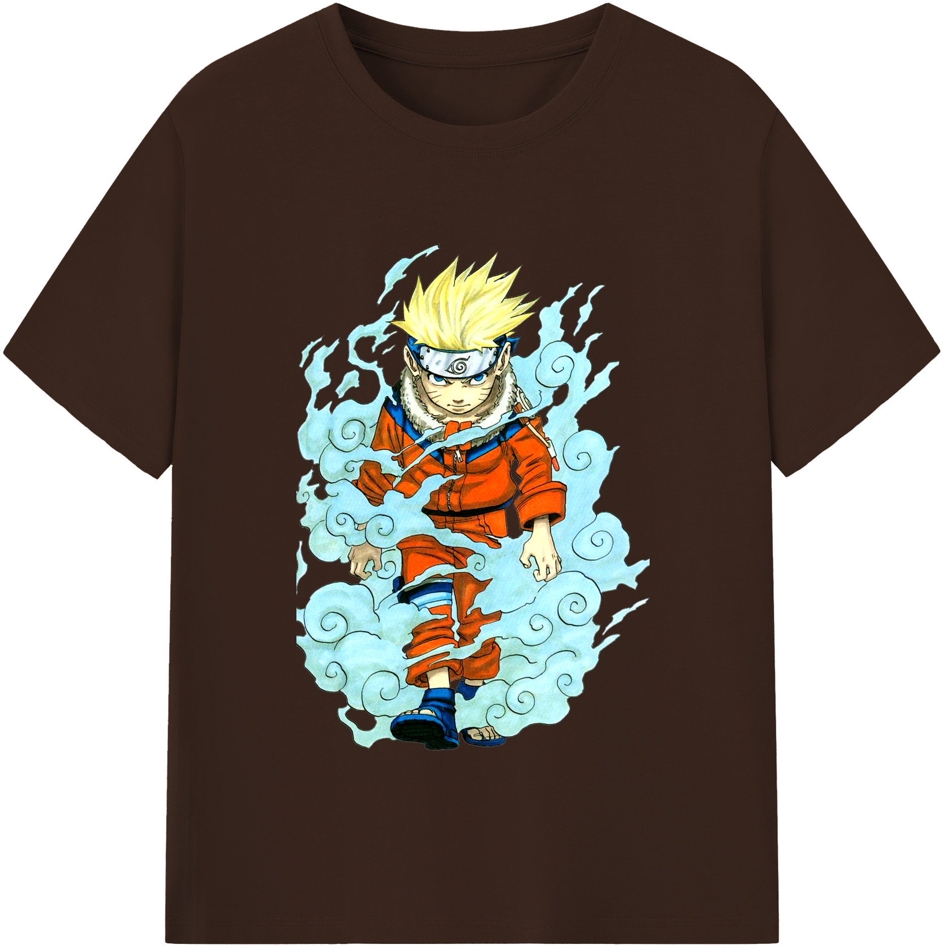 （画像用） NARUTO -ナルト- うずまき ナルト Uzumaki Naruto 綿100％半袖Tシャツ（フロントプリント）