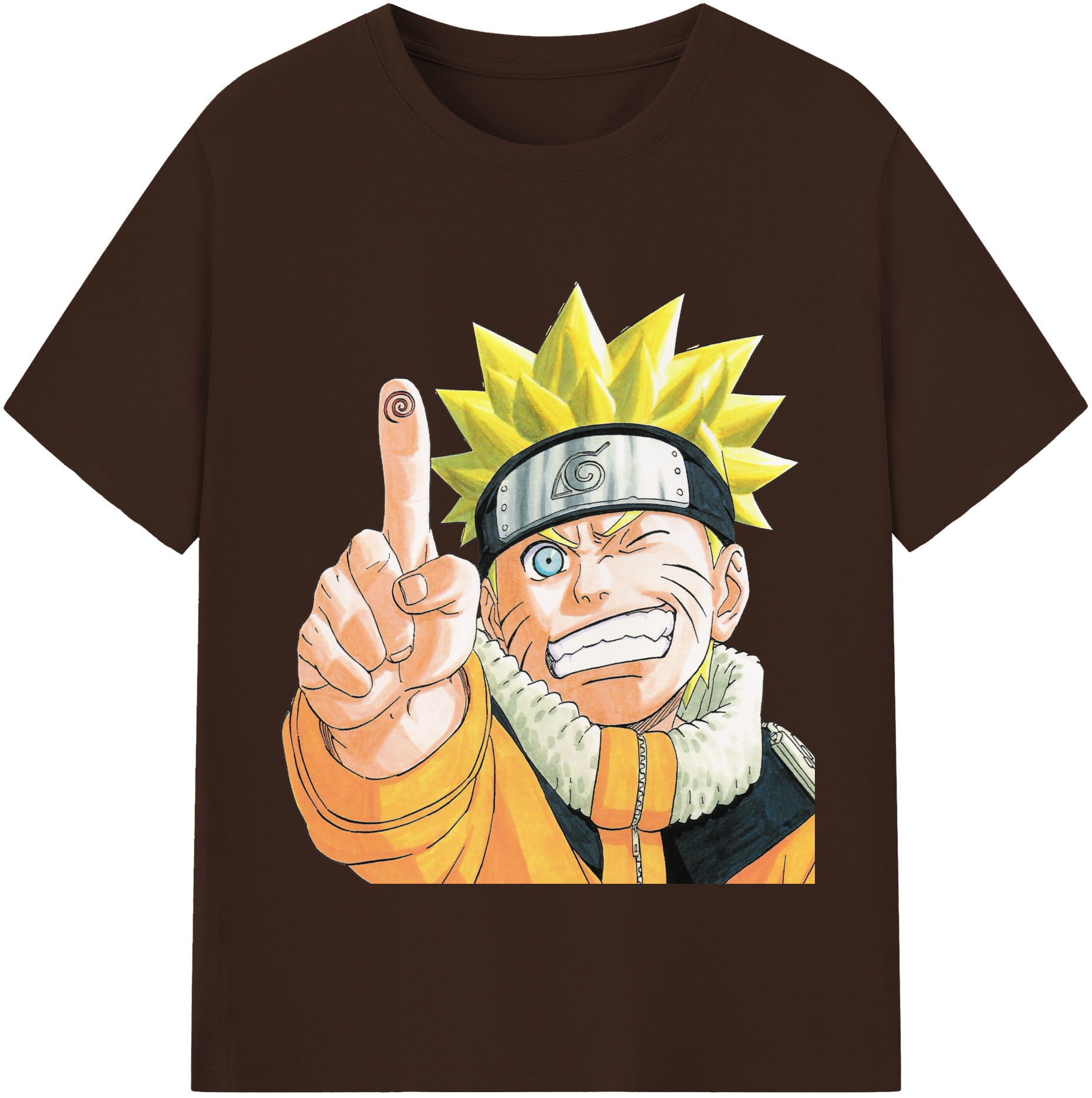 （画像用） NARUTO -ナルト- うずまき ナルト Uzumaki Naruto 綿100％半袖Tシャツ（フロントプリント）