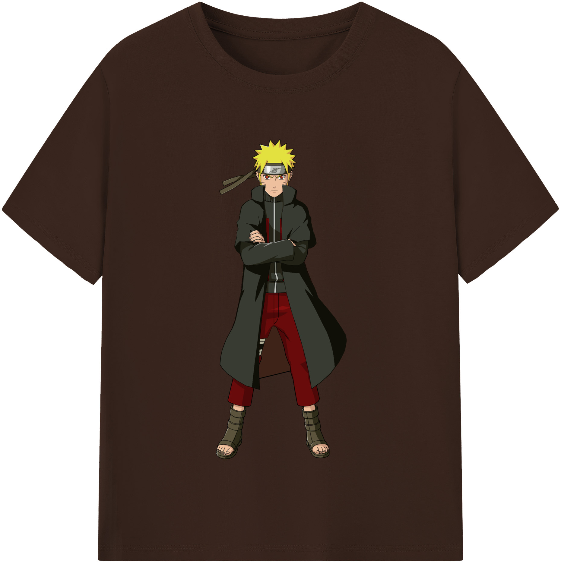 （画像用） NARUTO -ナルト- うずまき ナルト Uzumaki Naruto 綿100％半袖Tシャツ（フロントプリント）