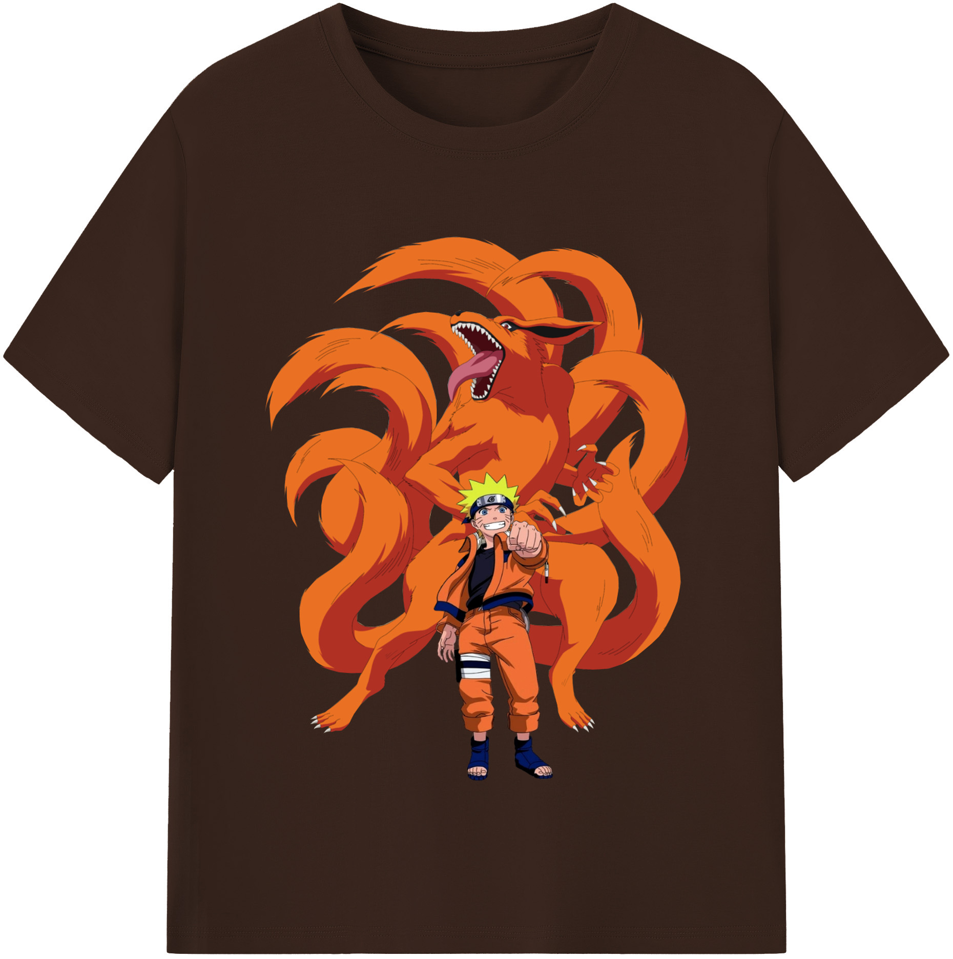 （画像用） NARUTO -ナルト- うずまき ナルト Uzumaki Naruto 綿100％半袖Tシャツ（フロントプリント）