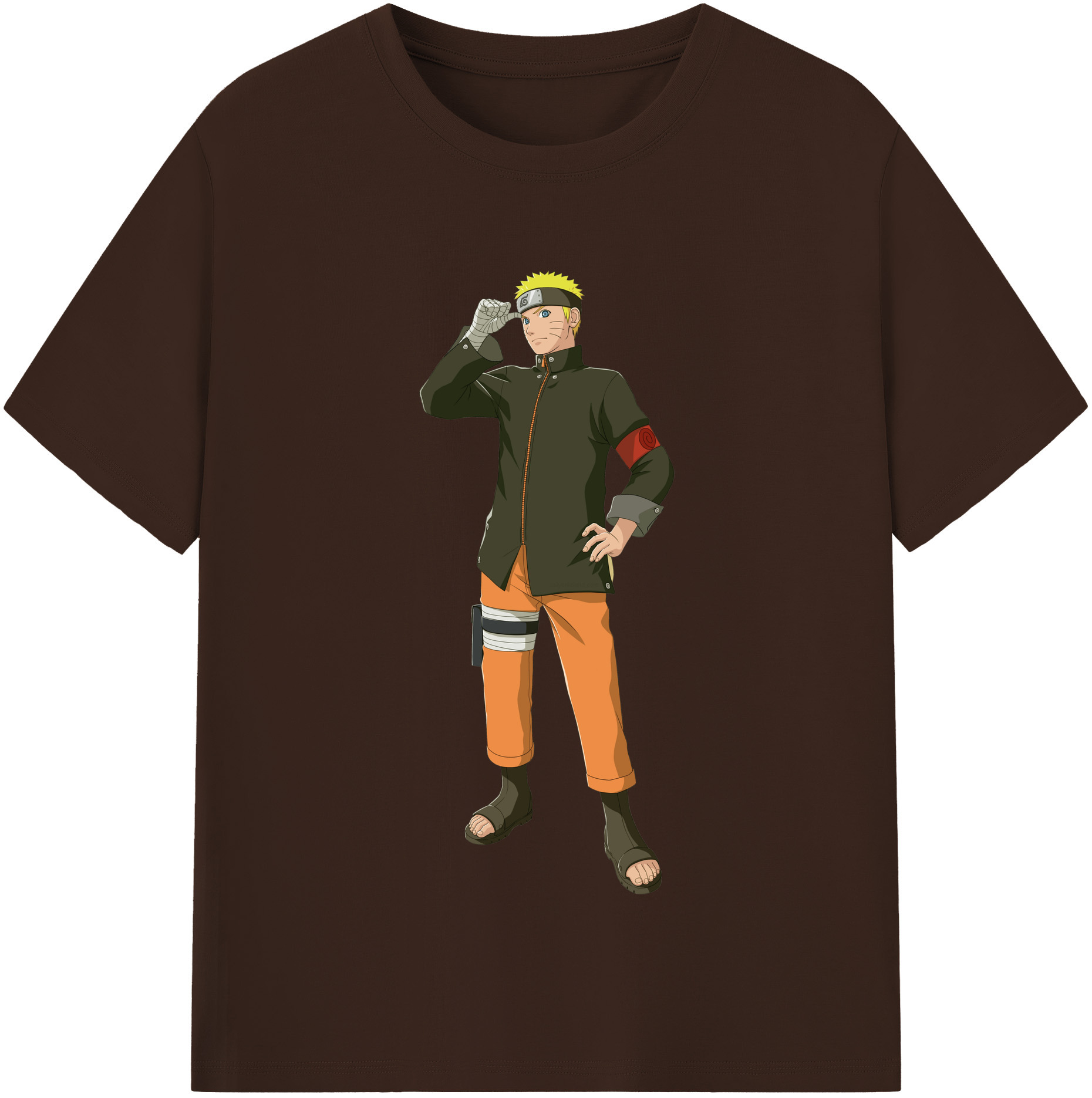 （画像用） NARUTO -ナルト- うずまき ナルト Uzumaki Naruto 綿100％半袖Tシャツ（フロントプリント）