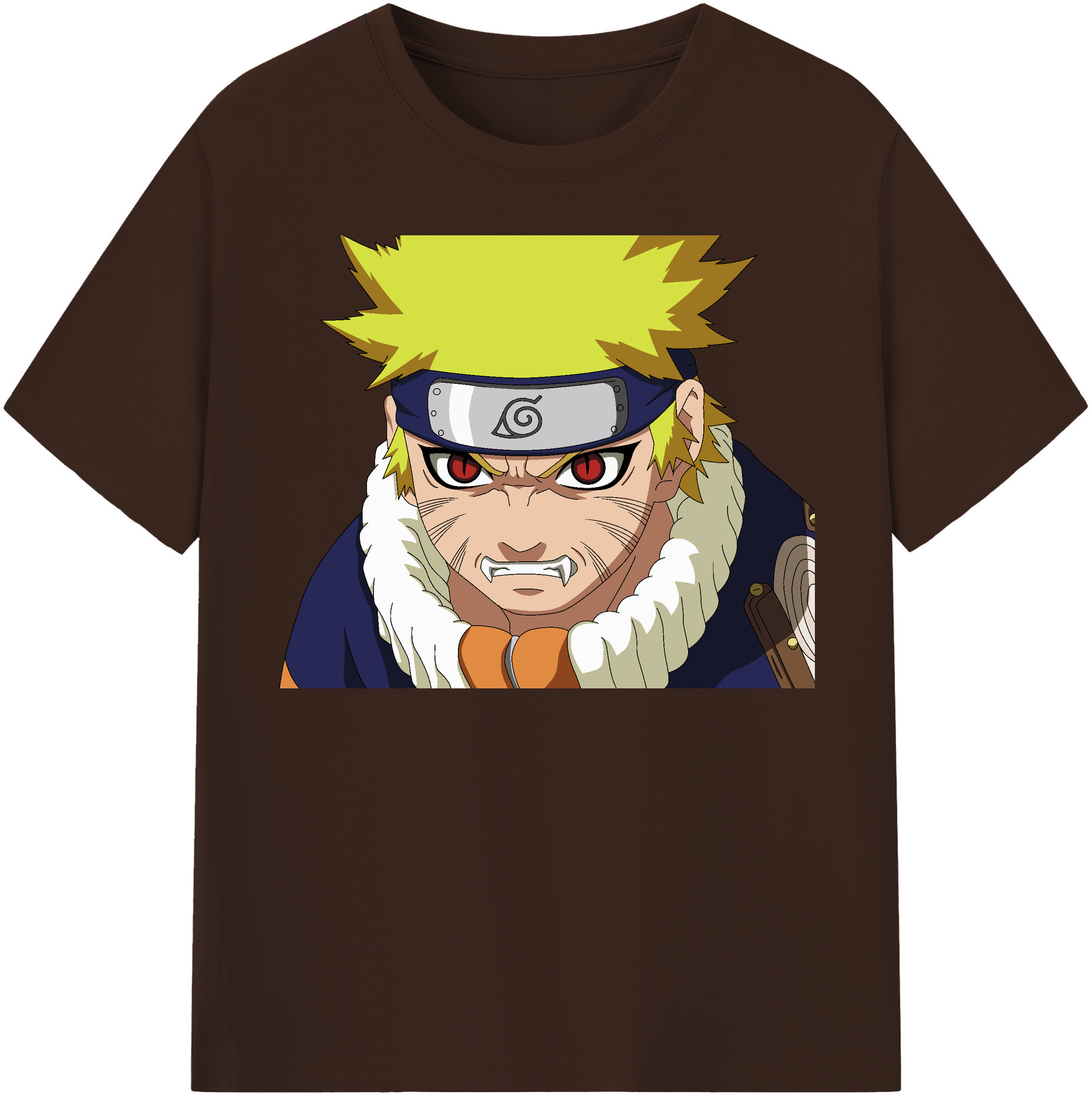 （画像用） NARUTO -ナルト- うずまき ナルト Uzumaki Naruto 綿100％半袖Tシャツ（フロントプリント）